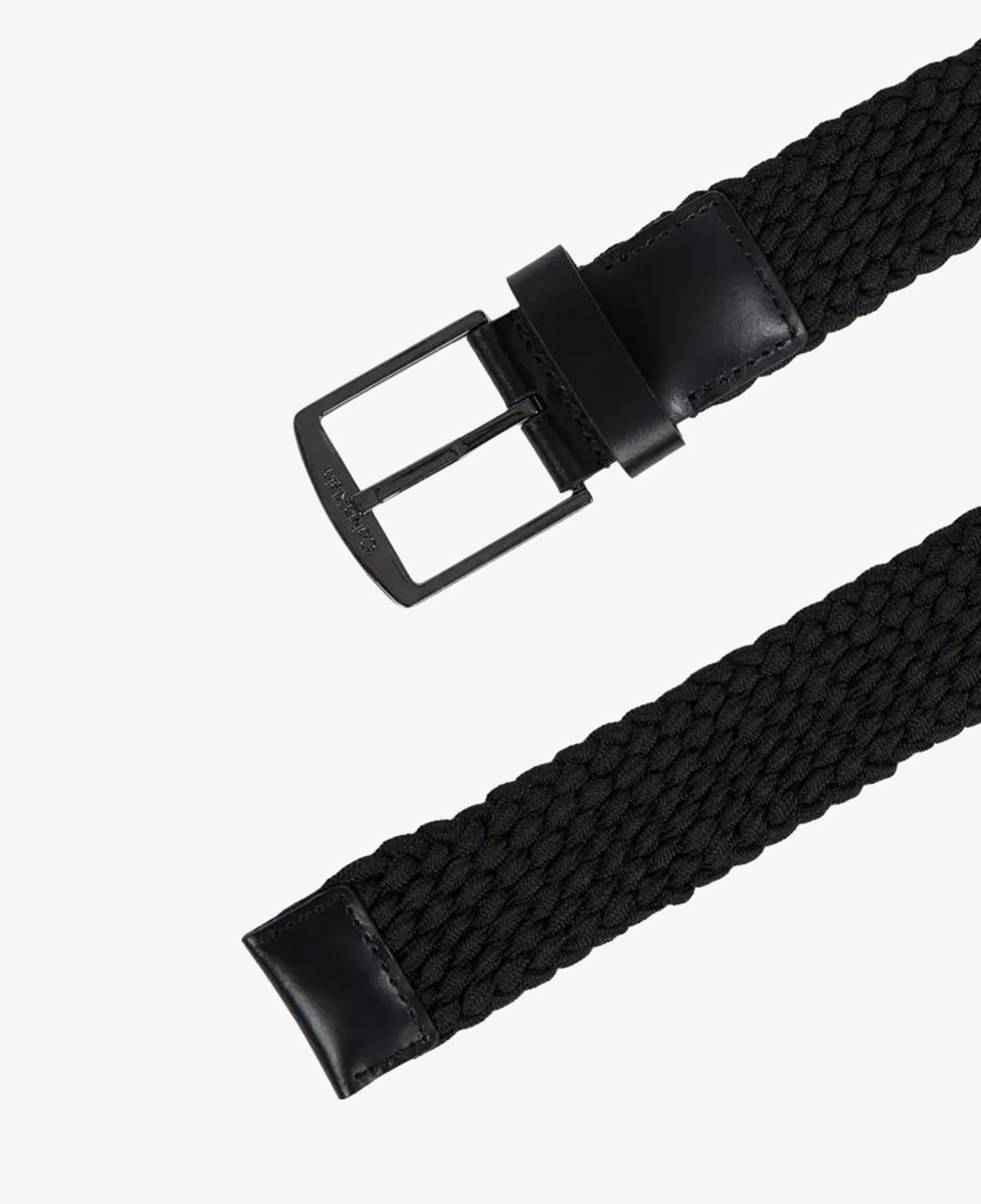Calvin Klein Casual Elastic Braided 35Mm Erkek Siyah Kemer