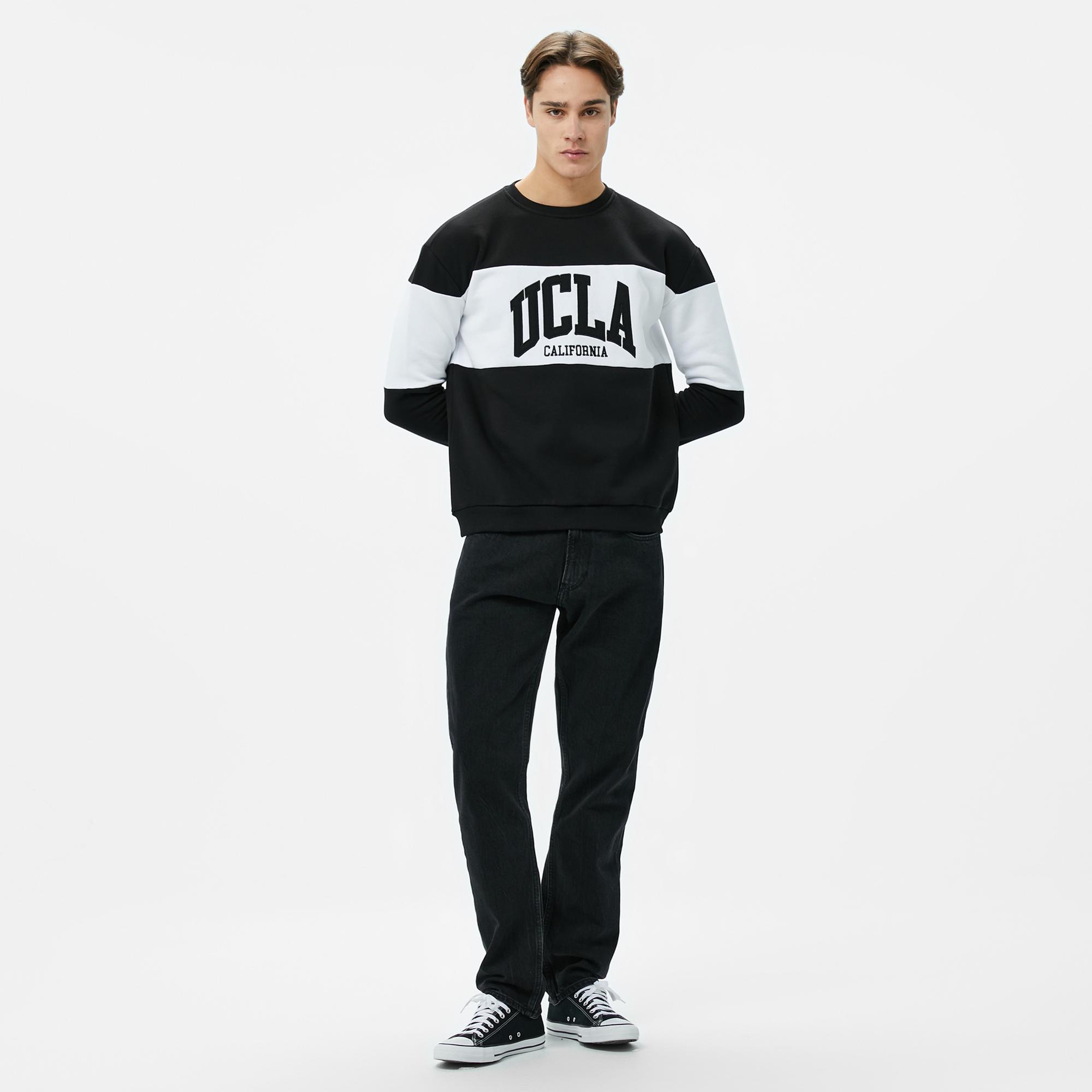 Ucla Archer Erkek Siyah Sweatshirt