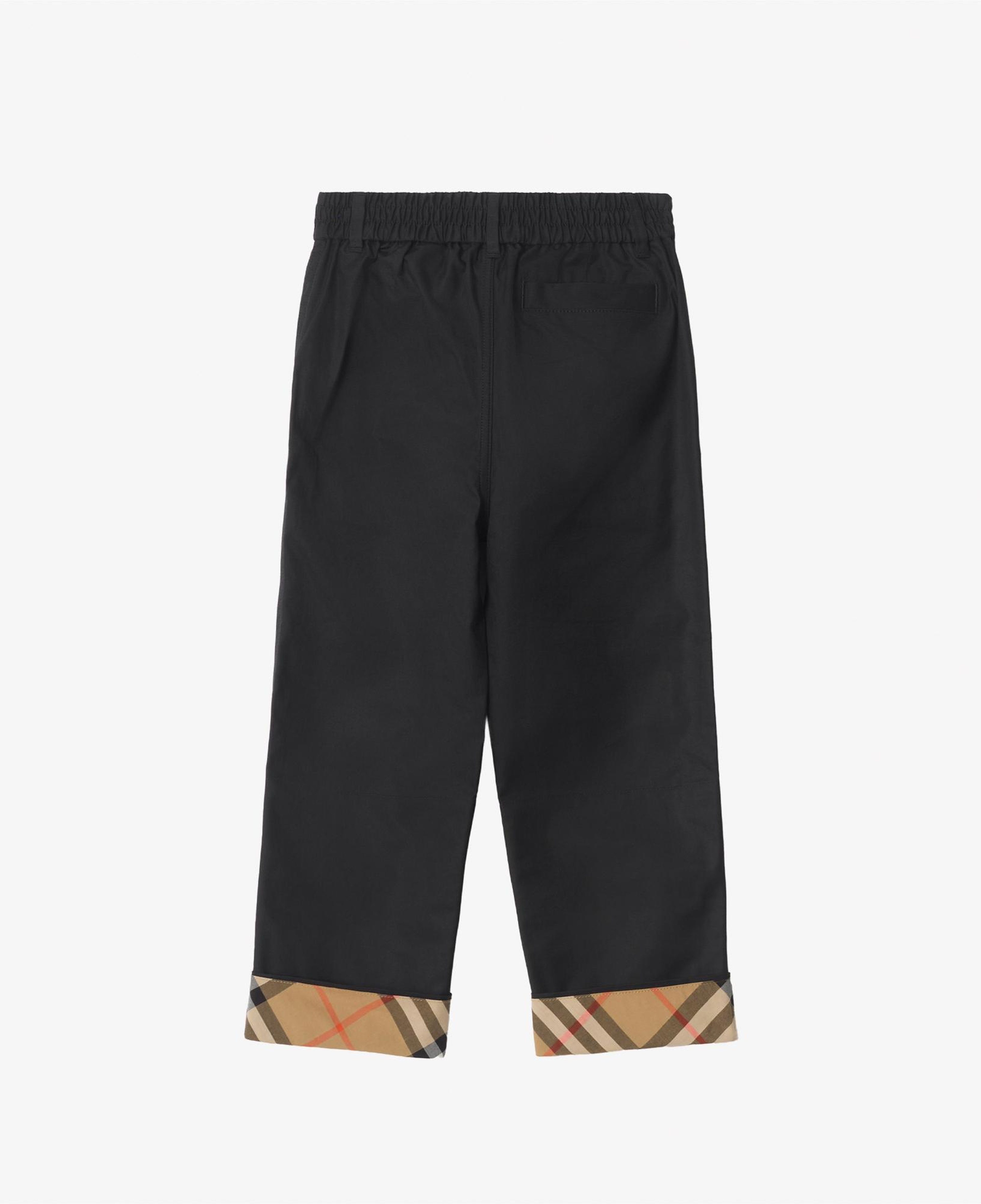 Burberry Sheldon Check Çocuk Siyah Pantolon