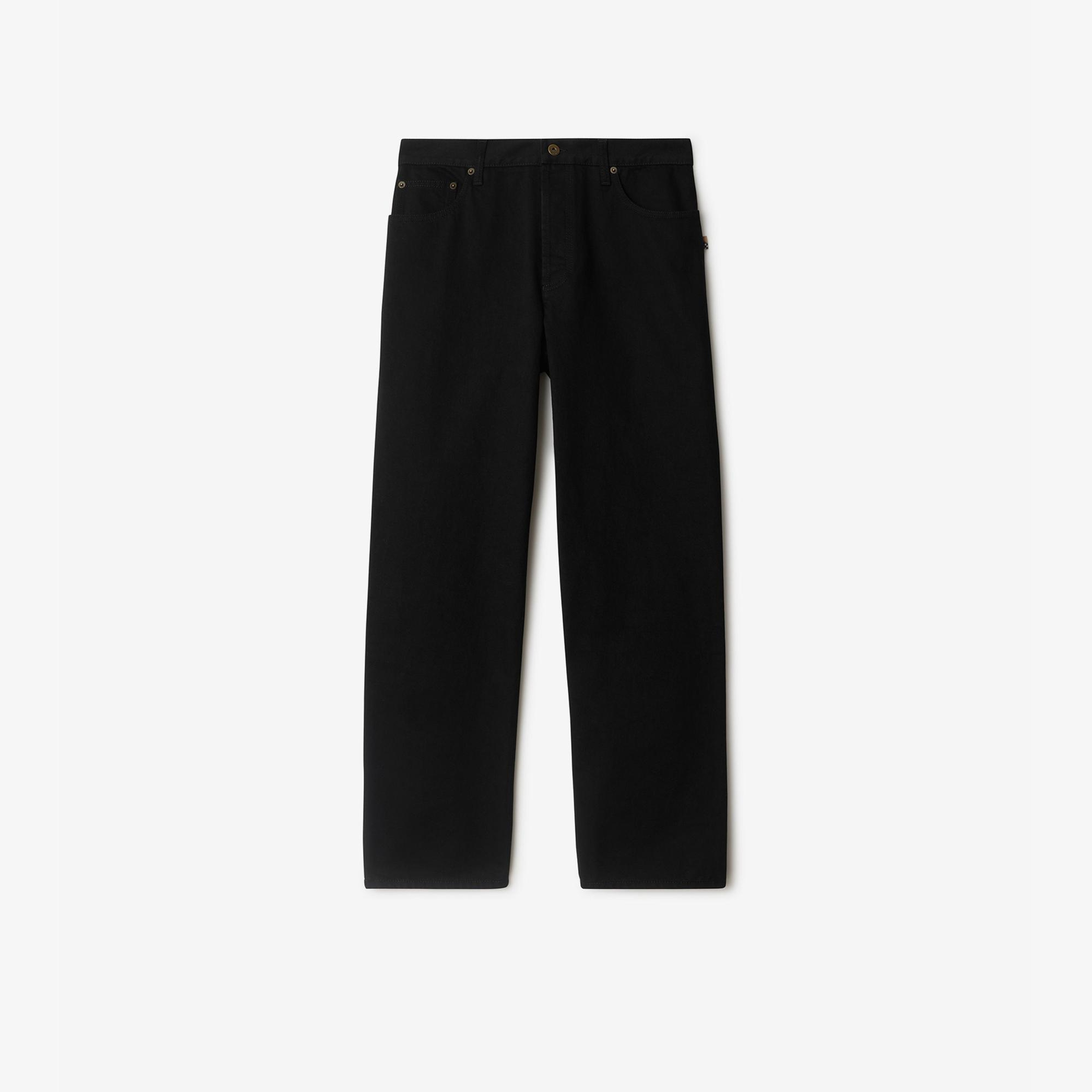 Burberry Loose Erkek Siyah Jean