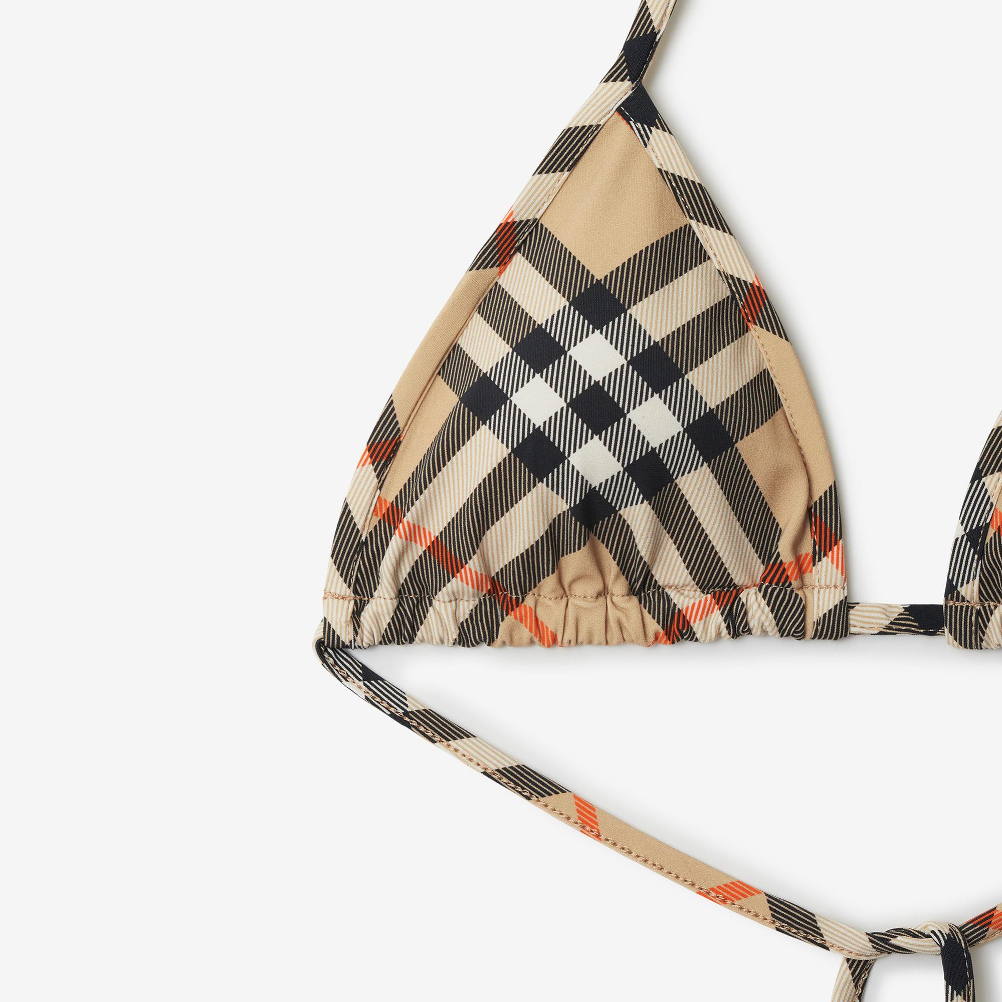 Burberry Kadın Bej Bikini Üstü