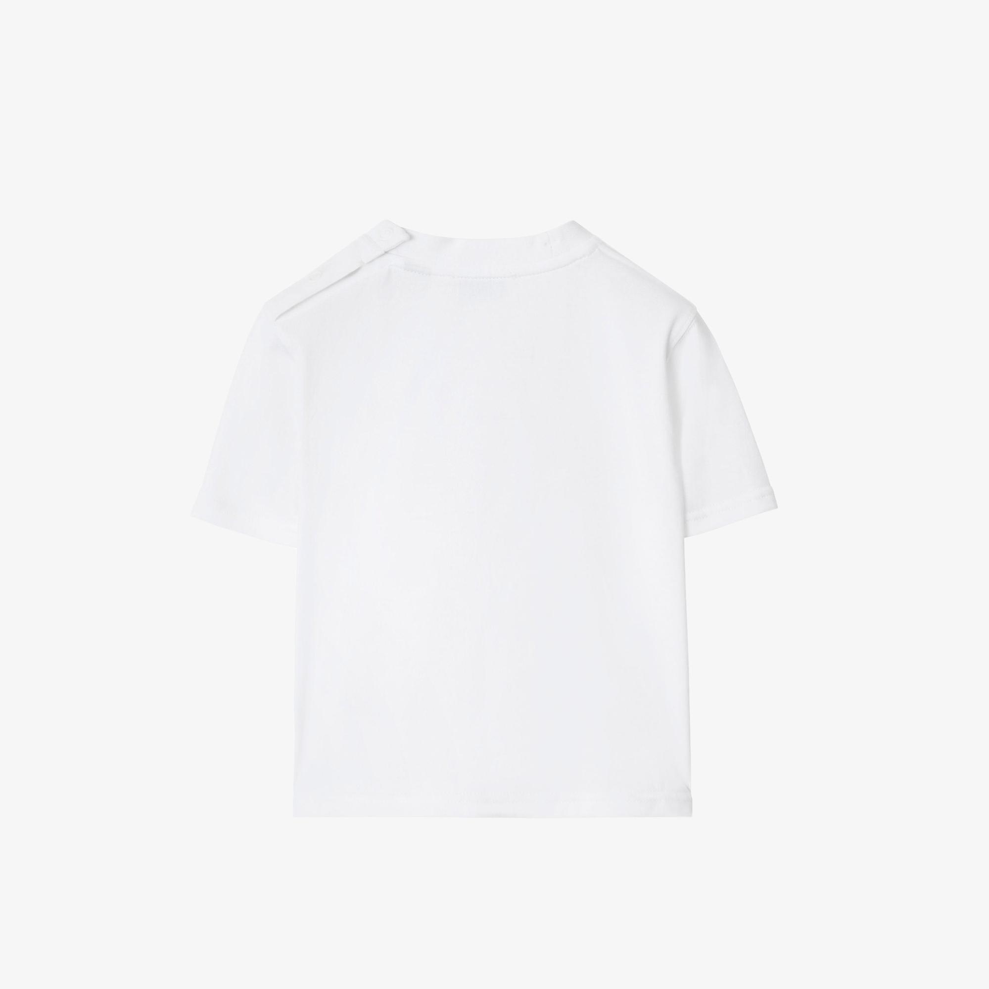 Burberry Cedar Çocuk Beyaz T-Shirt