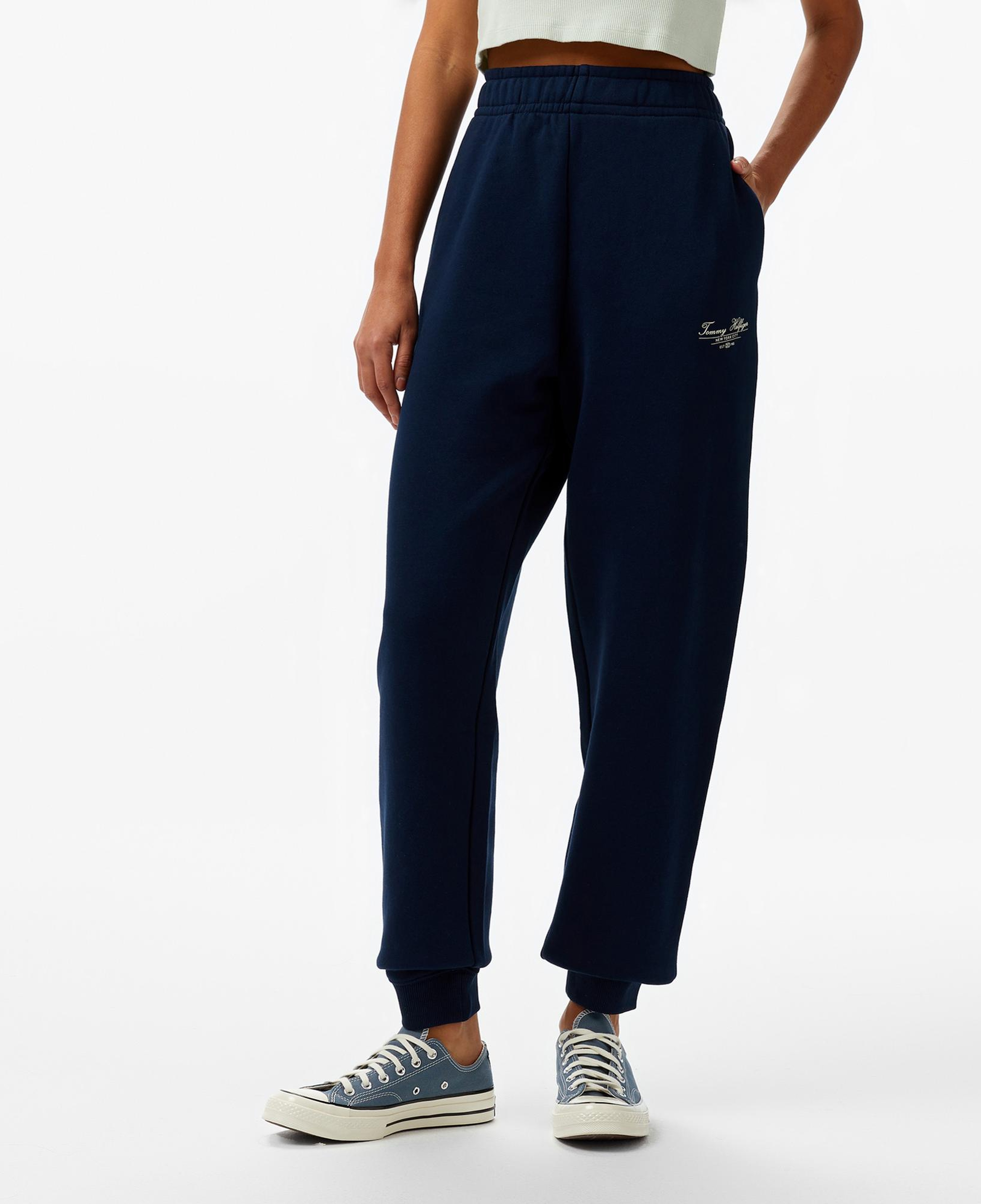 Tommy Hilfiger Reg Script Kadın Lacivert Eşofman Altı