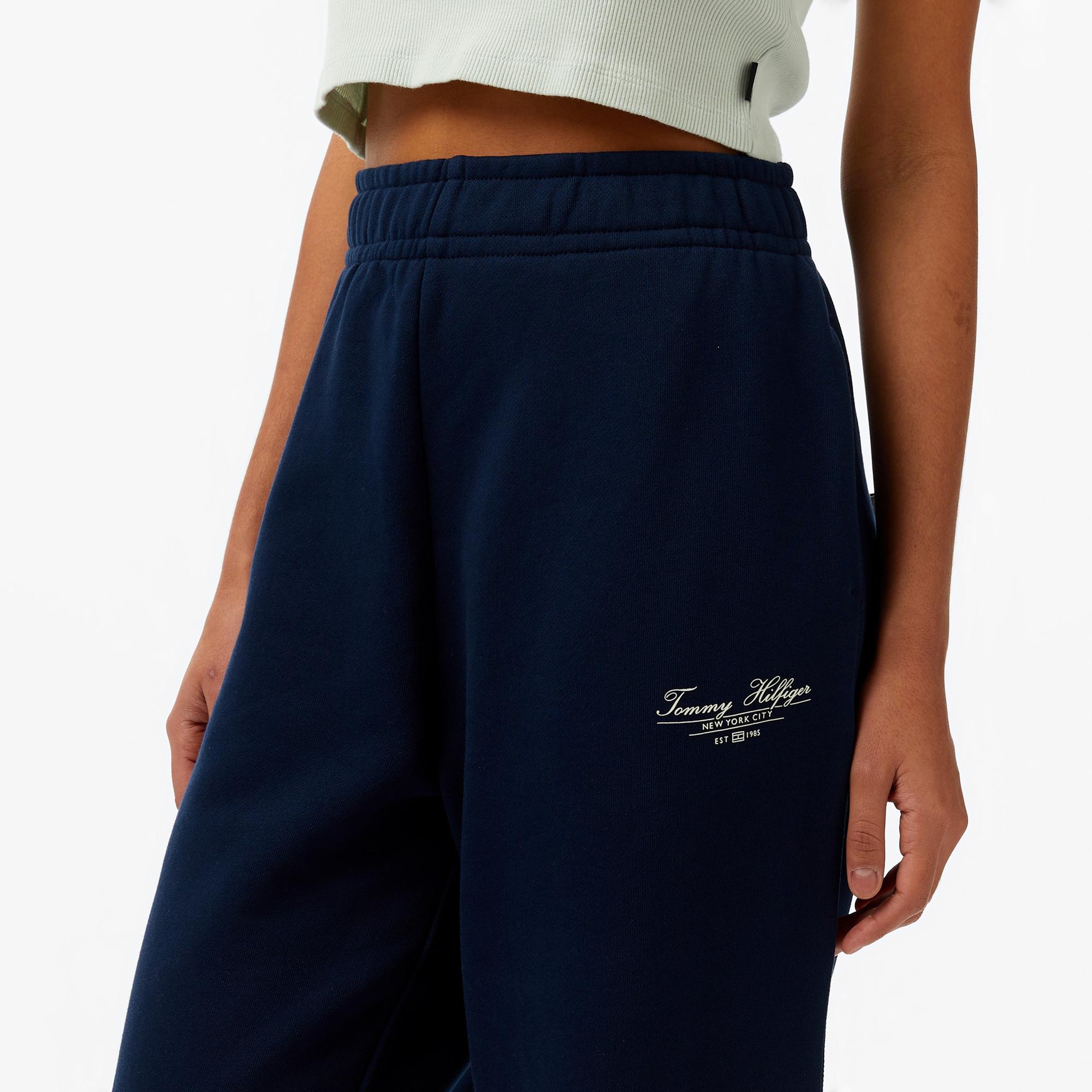 Tommy Hilfiger Reg Script Kadın Lacivert Eşofman Altı