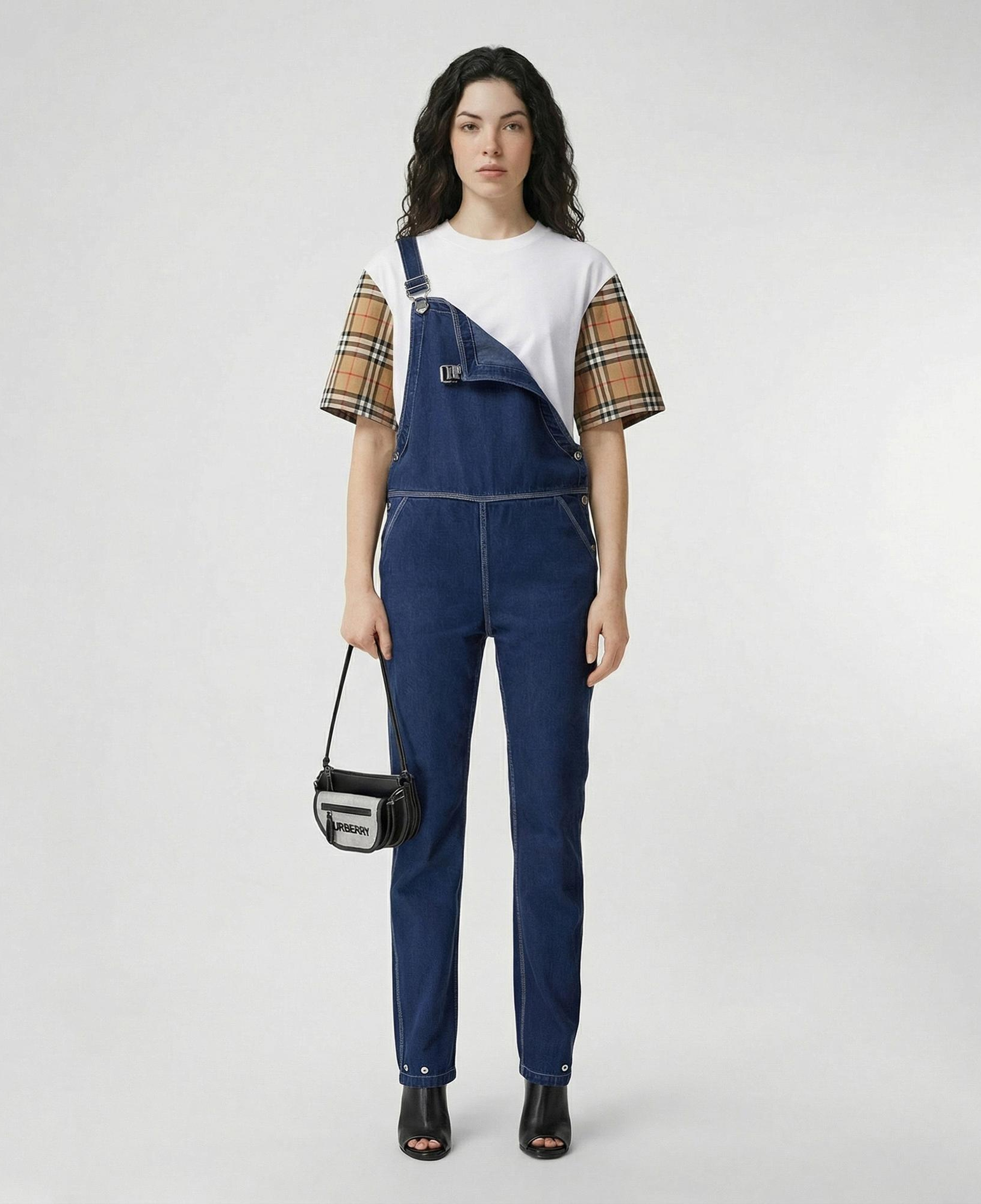 Burberry Serra Vintage Cotton Kadın Beyaz T-Shirt