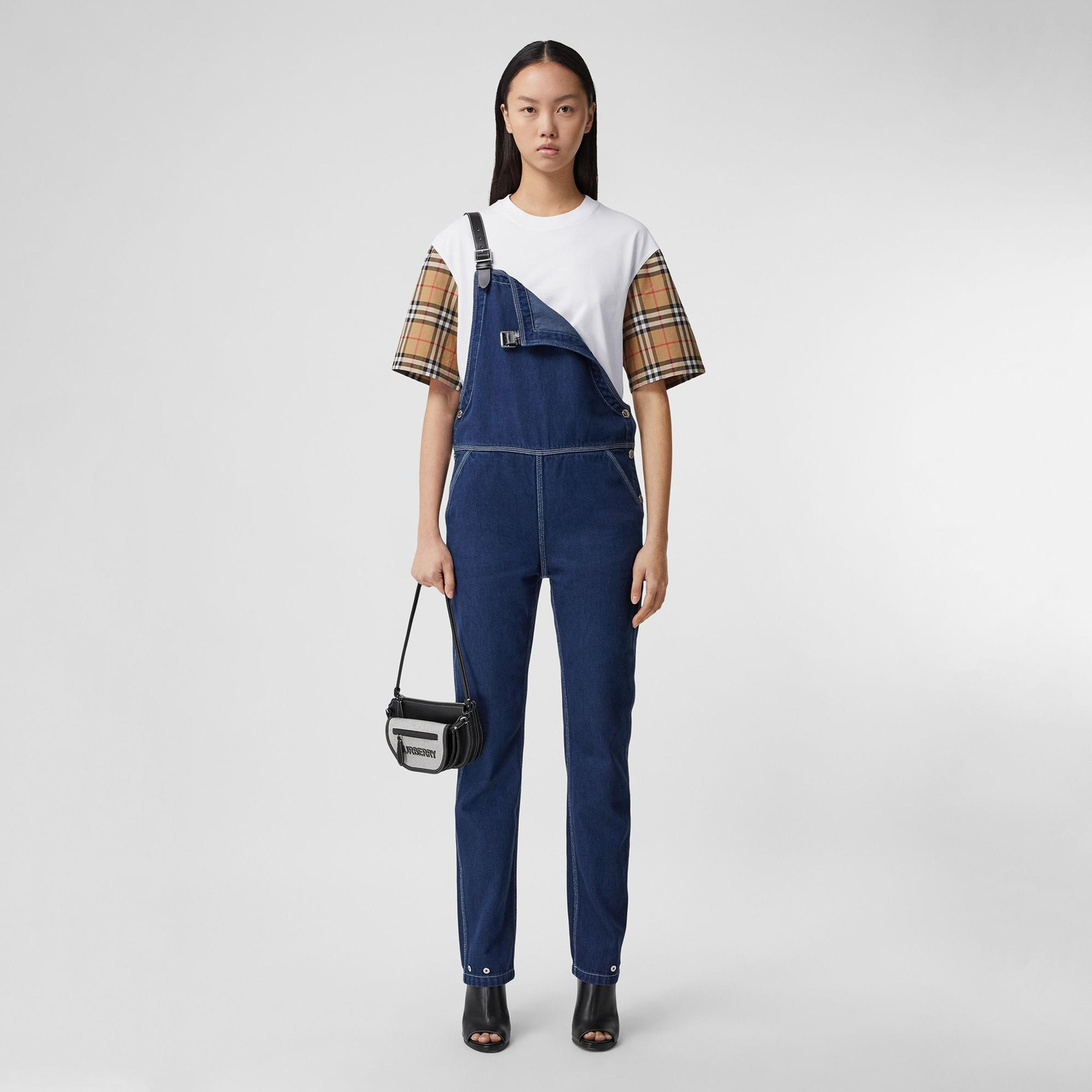 Burberry Serra Vintage Cotton Kadın Beyaz T-Shirt