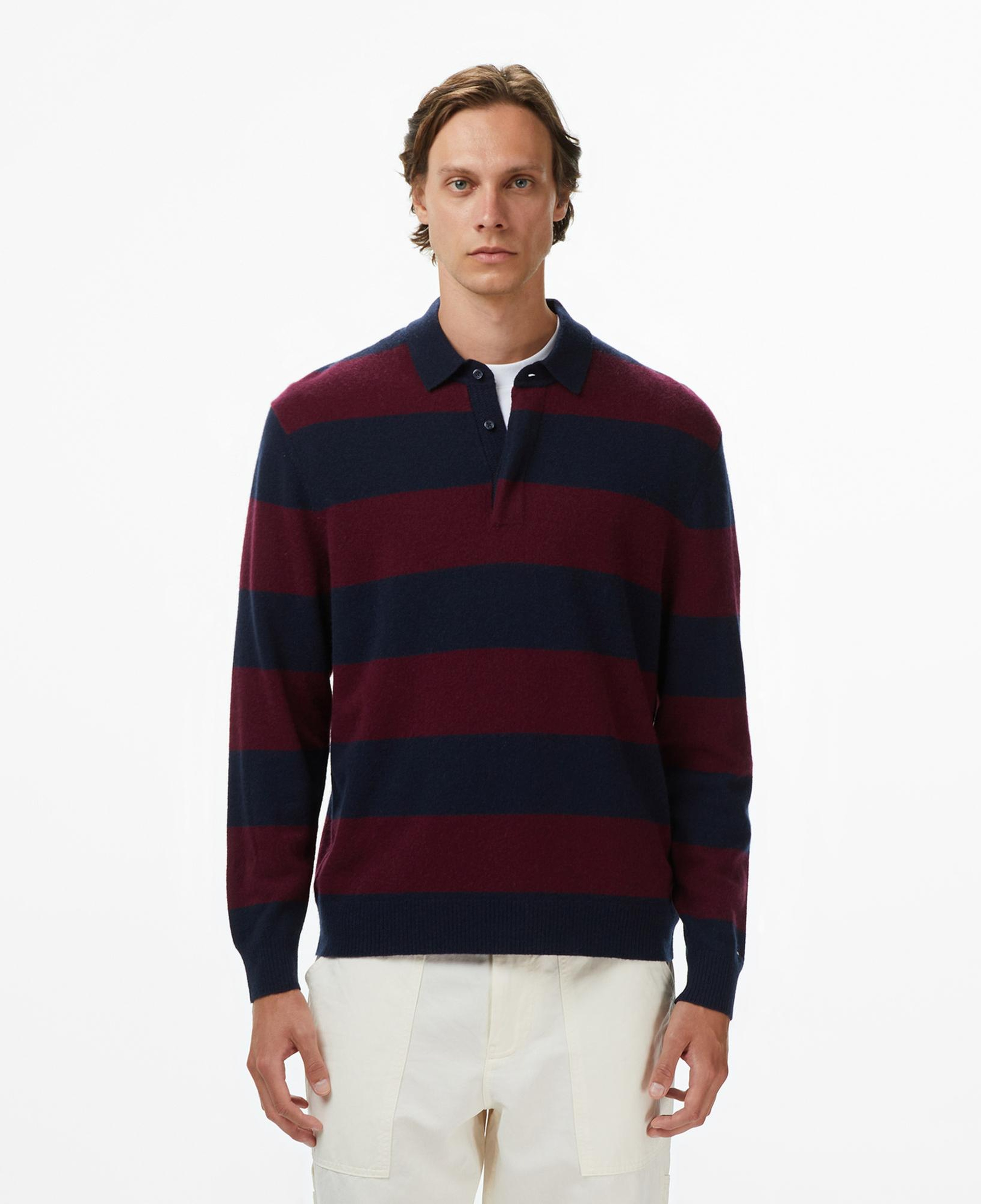 Tommy Hilfiger Knitted Rugby Casual Erkek Mavi Hırka
