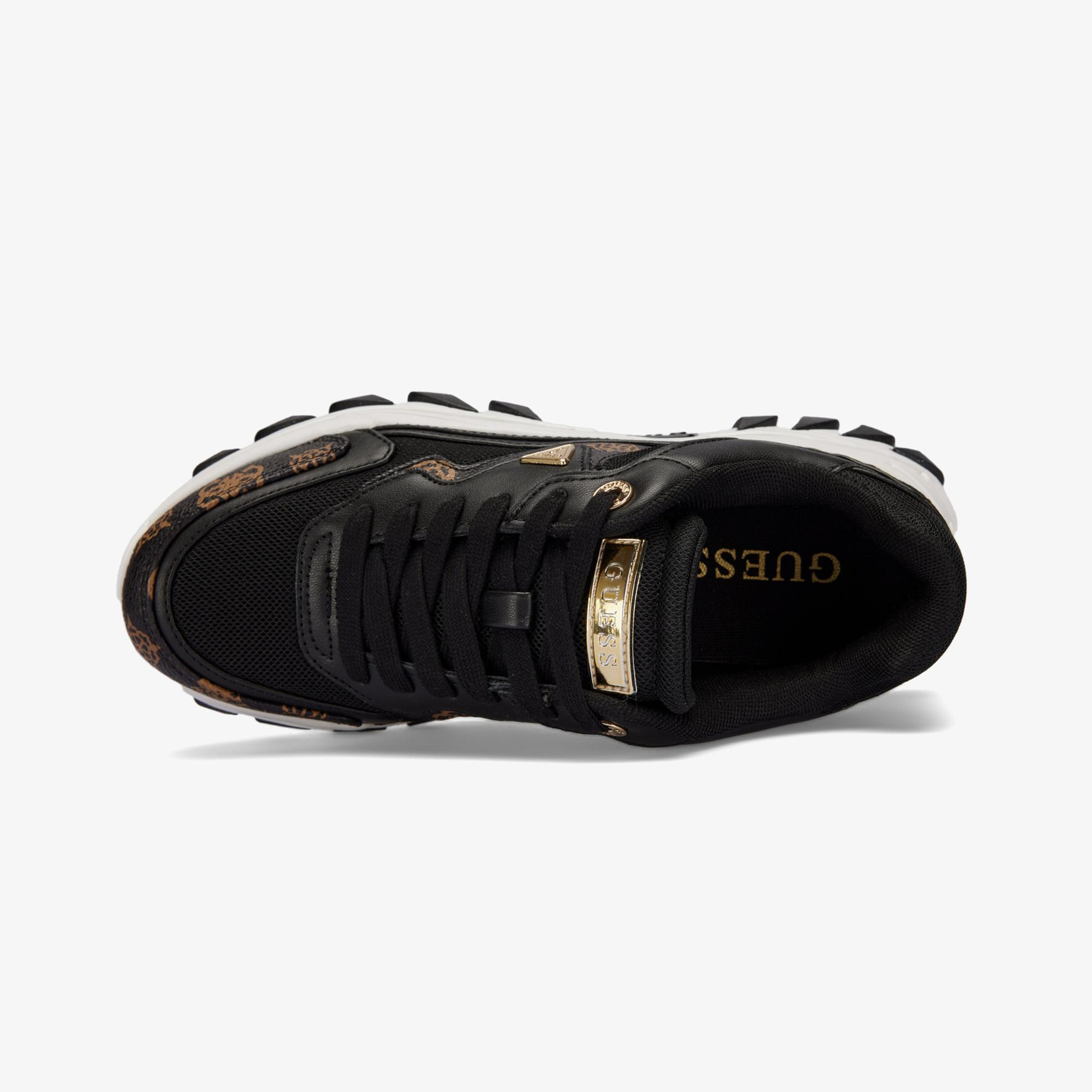 Guess Nowah Logo Kadın Siyah Spor Ayakkabı