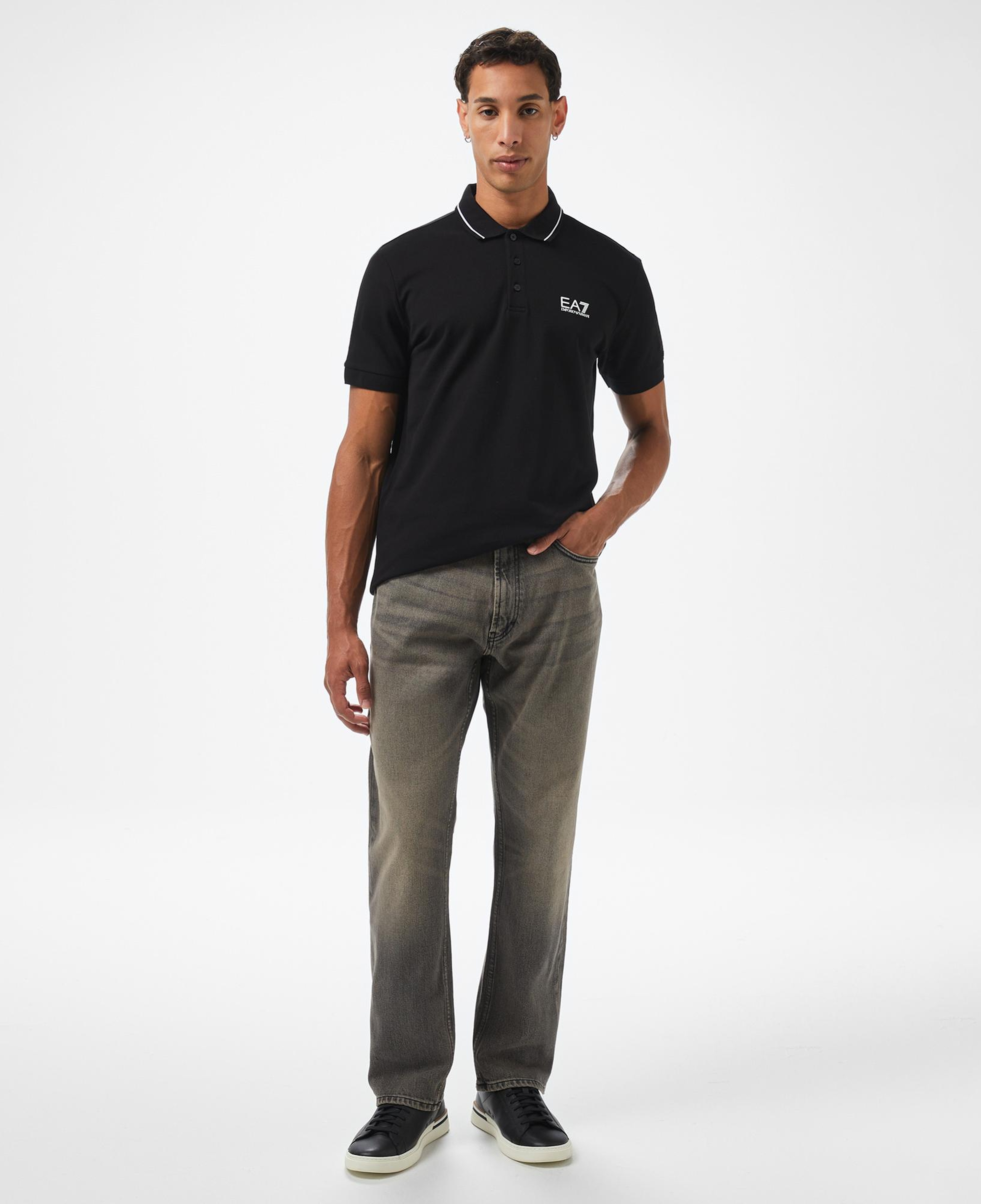 EA7 Erkek Siyah Polo