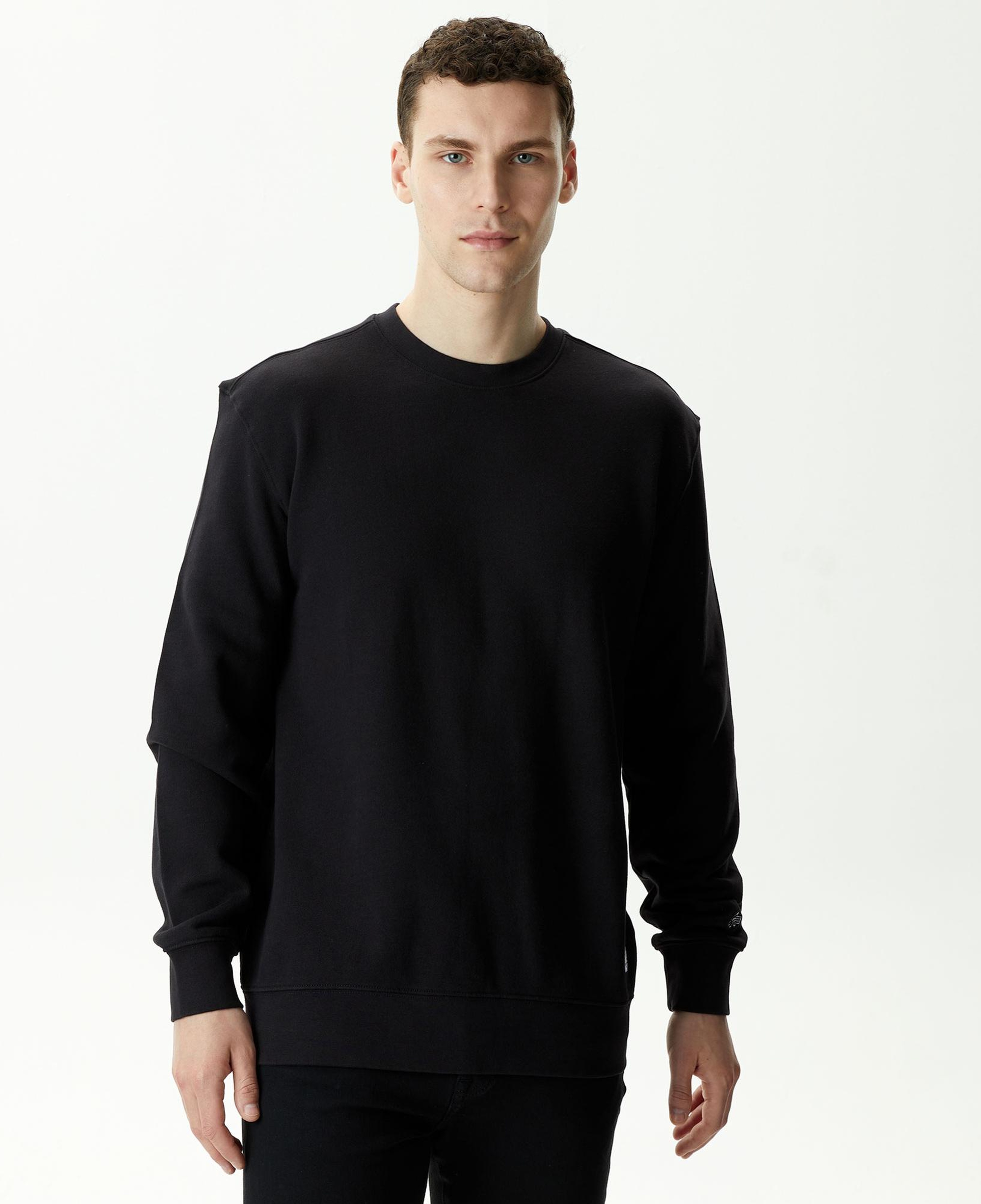 Alpha Industries Essential Crewneck Unisex Siyah Sweatshirt
