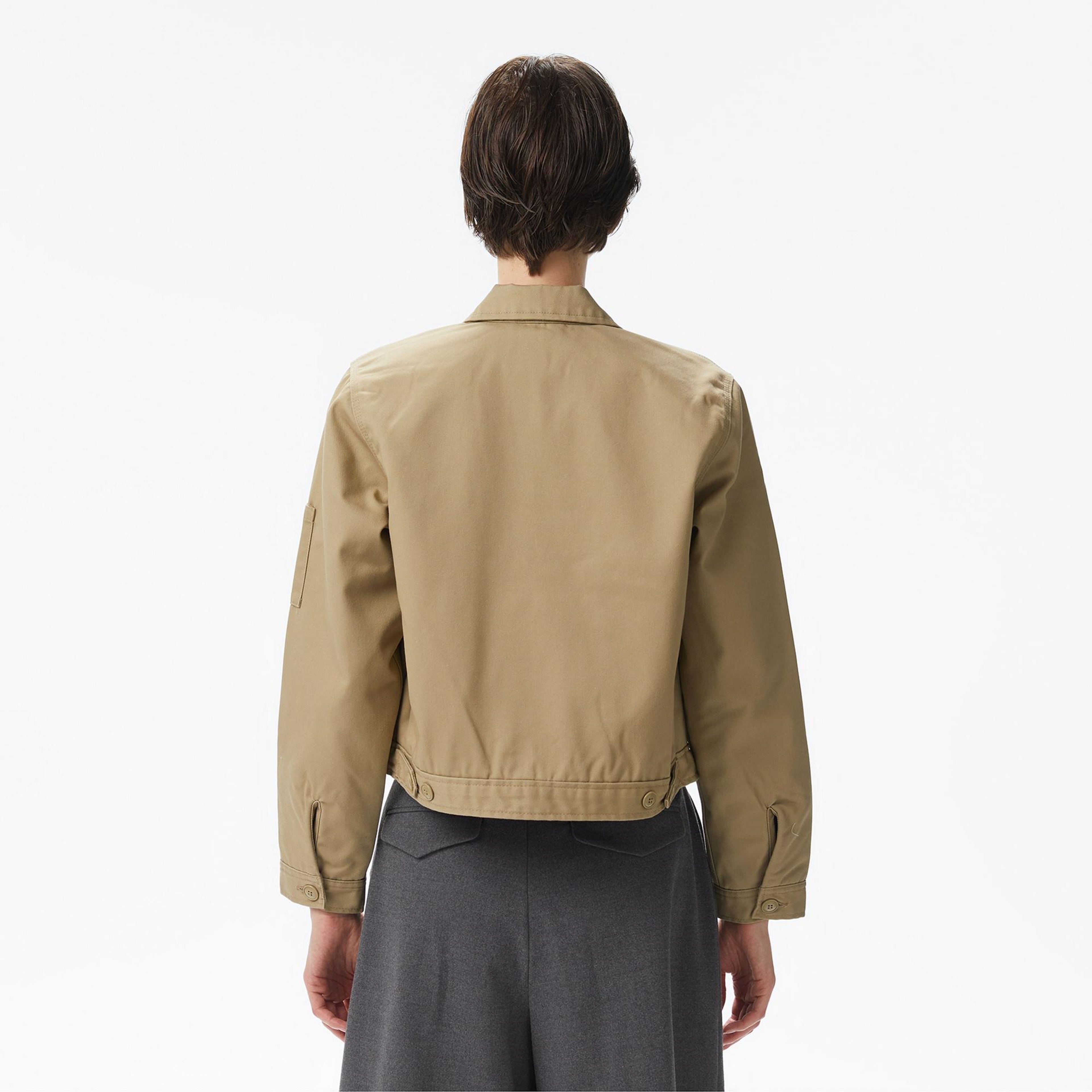 Dickies Lined Eisenhower Crop Kadın Haki Ceket