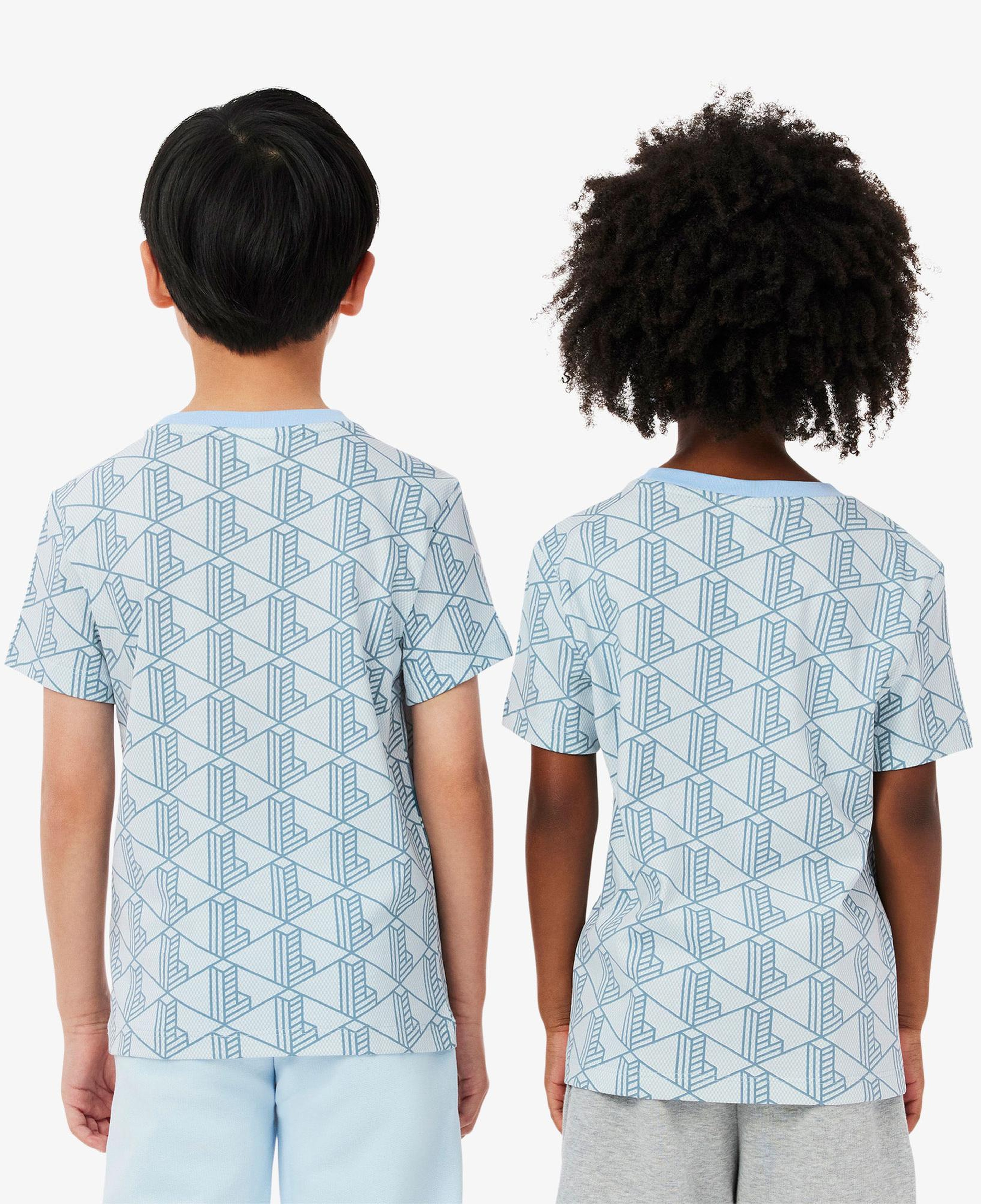 Lacoste Çocuk Bisiklet Yaka Monogram Mavi T-Shirt