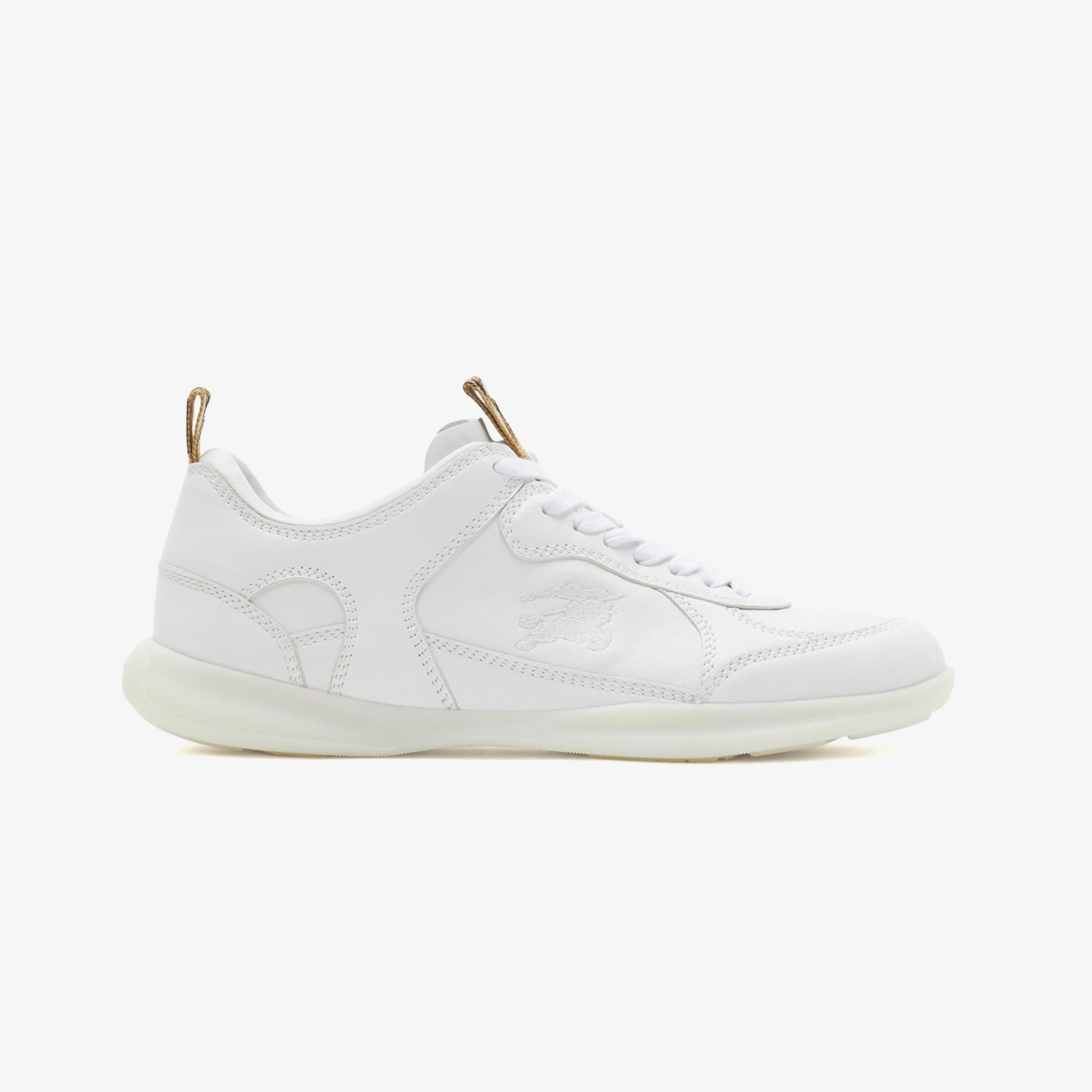 Burberry Leather Matrix Erkek Beyaz Sneaker