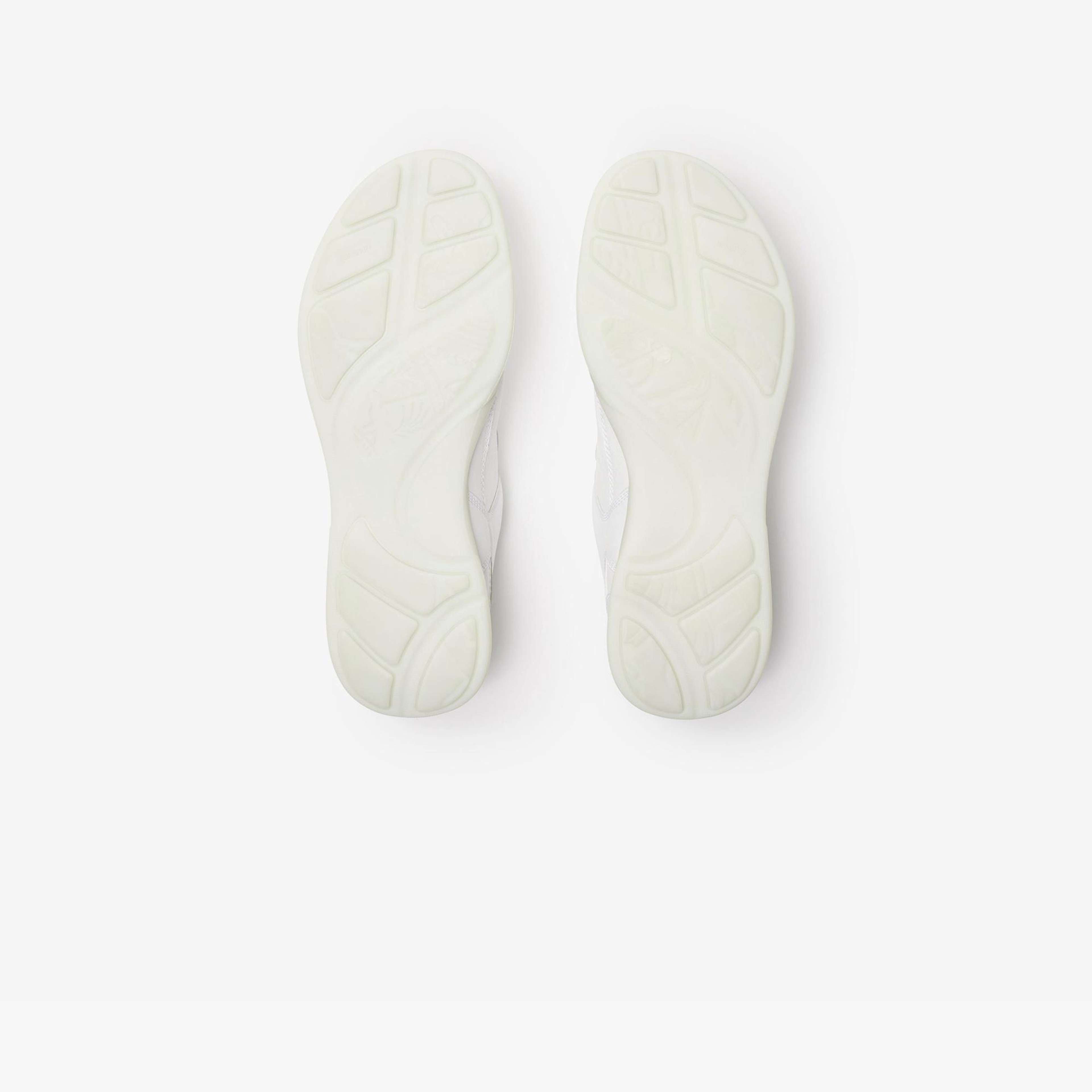 Burberry Leather Matrix Erkek Beyaz Sneaker