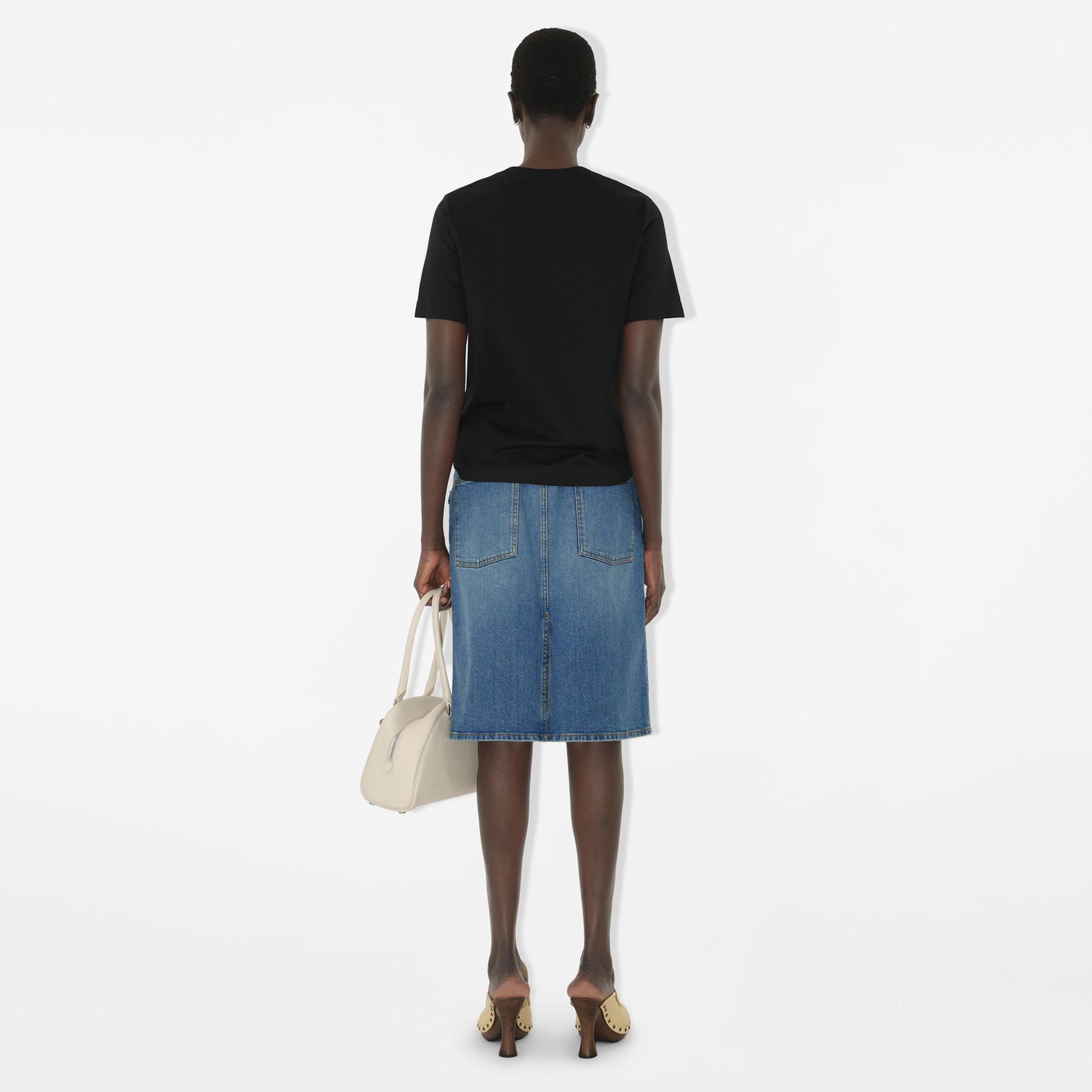 Burberry Kadın Siyah T-Shirt