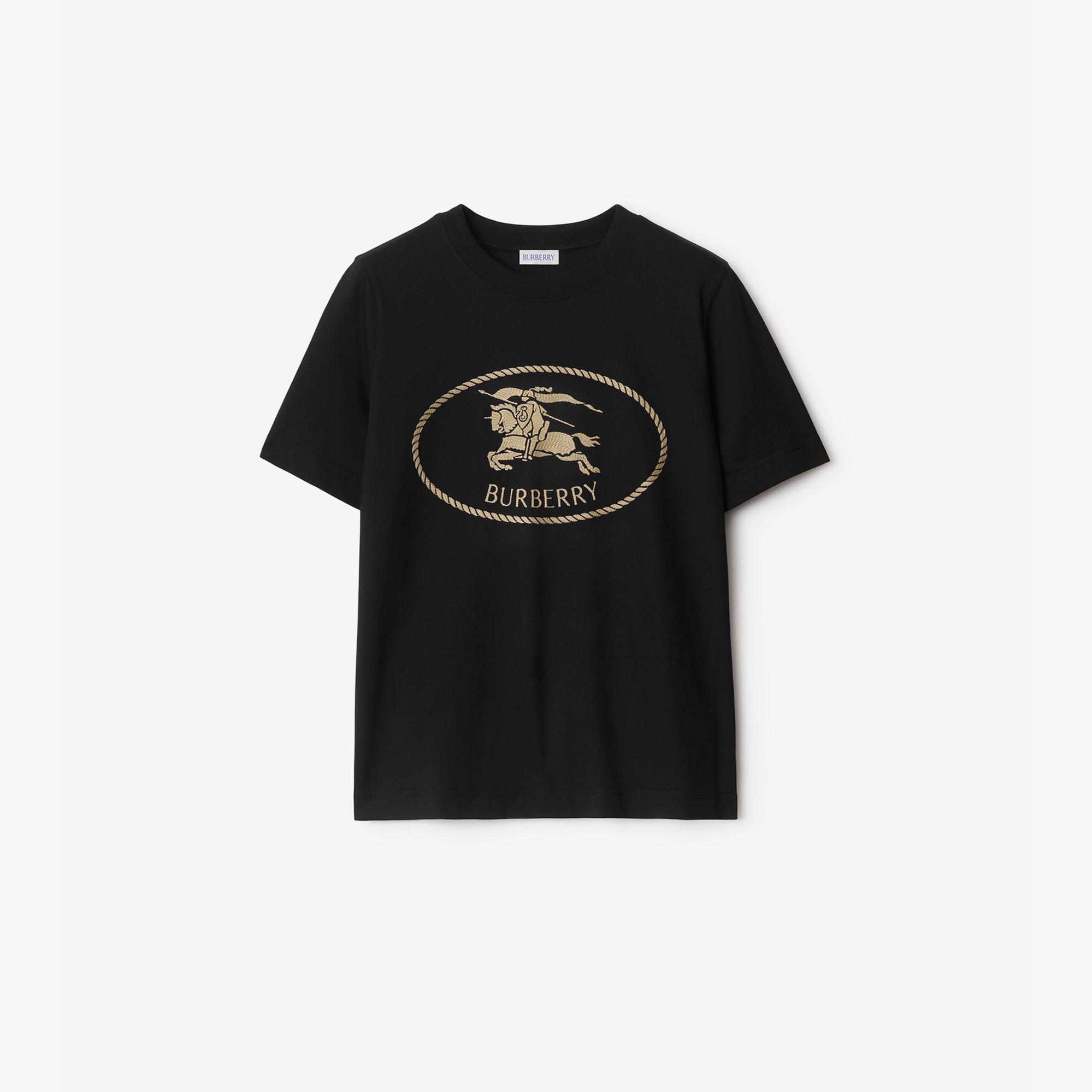 Burberry Kadın Siyah T-Shirt