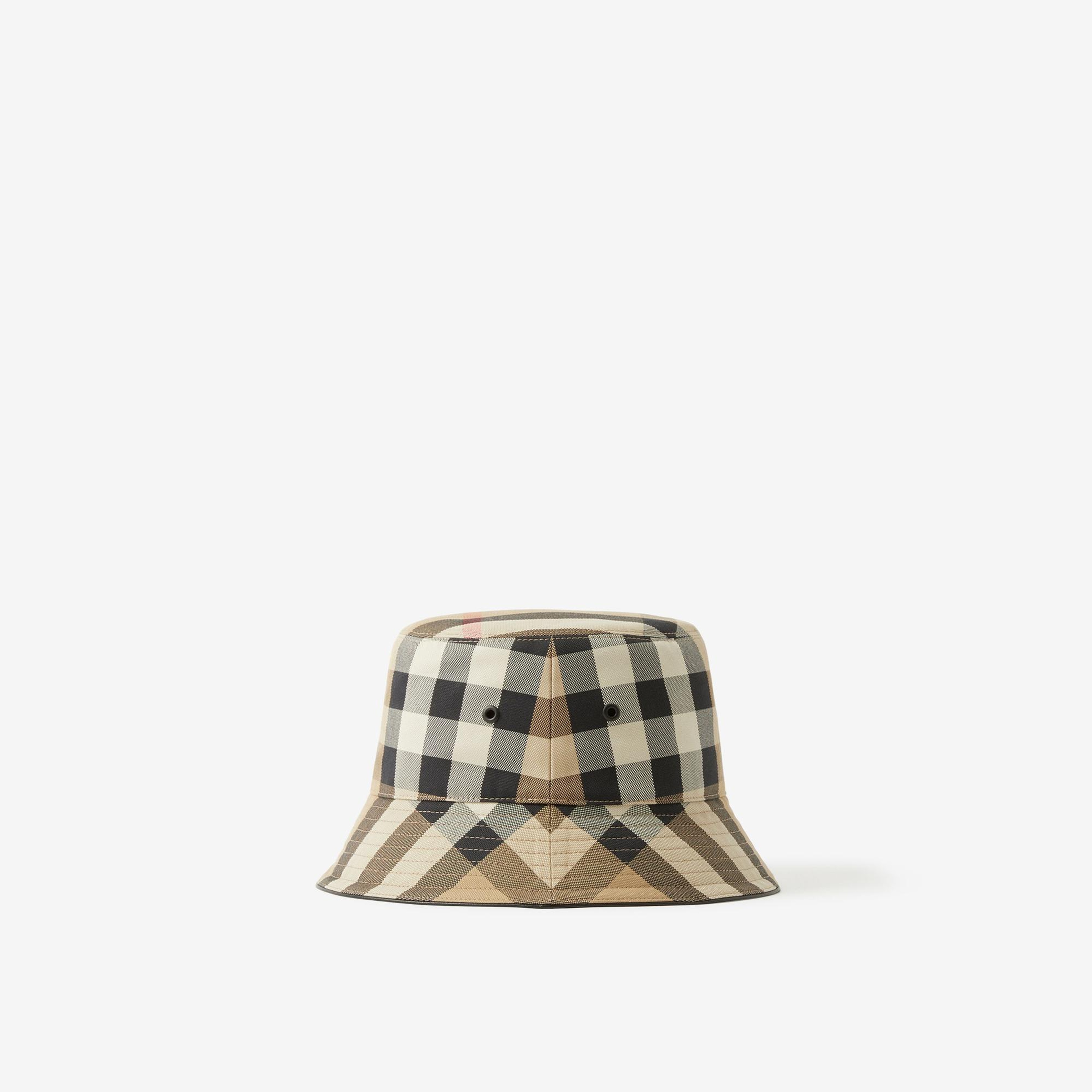 Burberry Exaggerated Cotton Bucket Erkek Bej Şapka