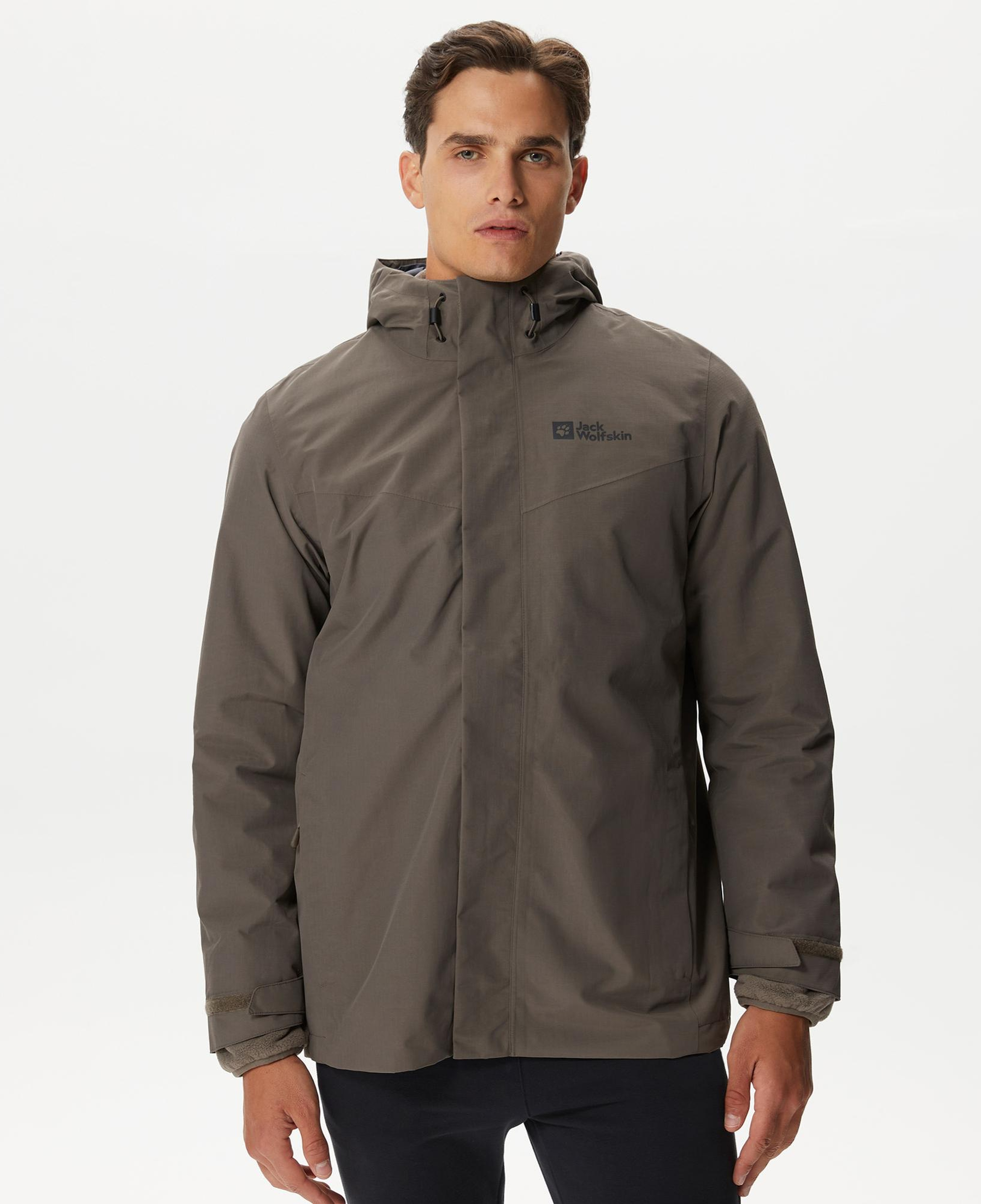 Jack Wolfskin Altenberg 3In1 Erkek Kahverengi Ceket