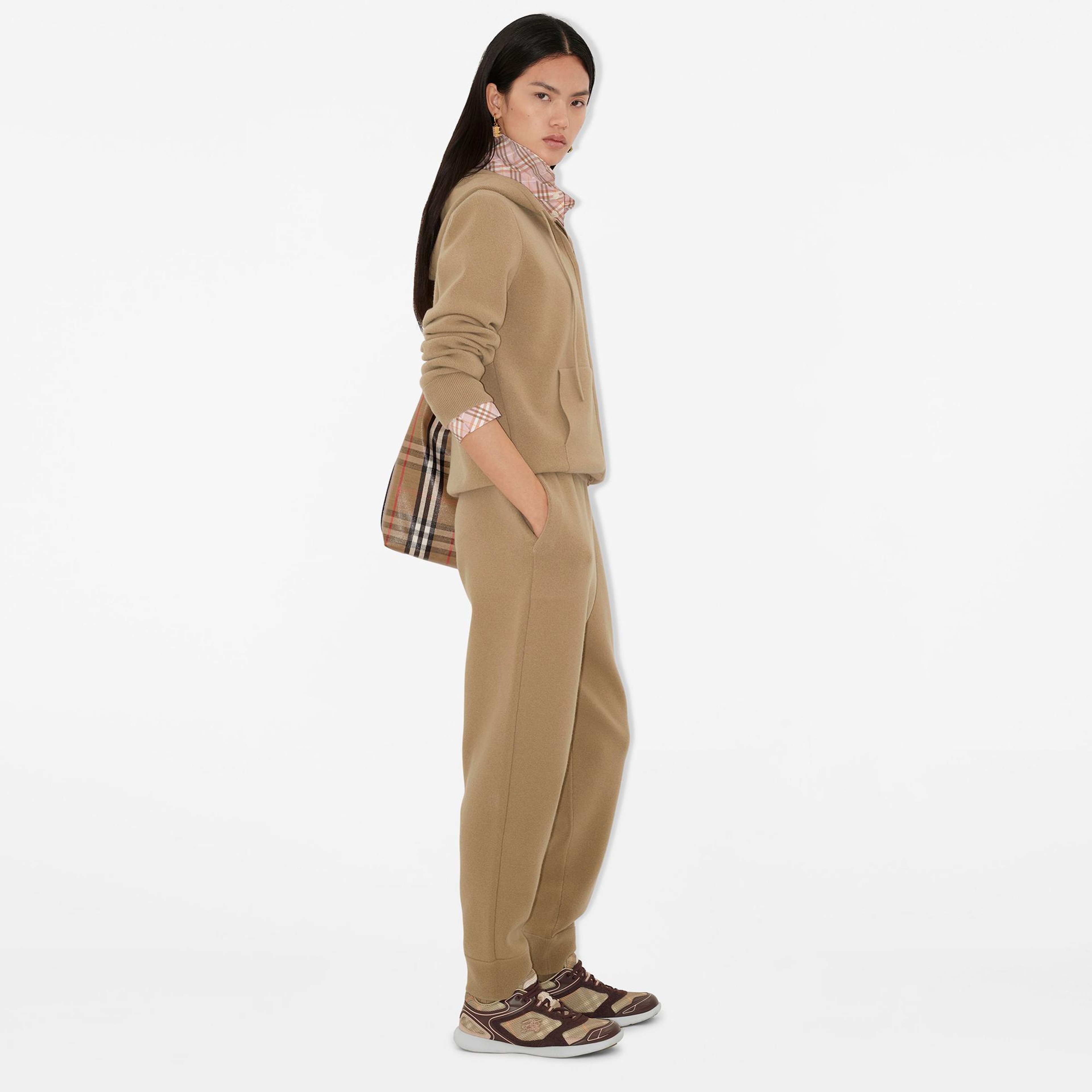 Burberry Cashmere Blend Jogging Kadın Bej Eşofman Altı