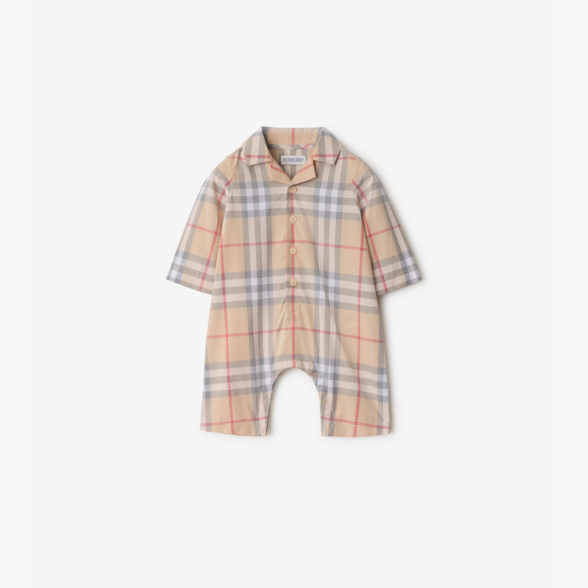 Burberry Çocuk Bej Bebek Tulumu