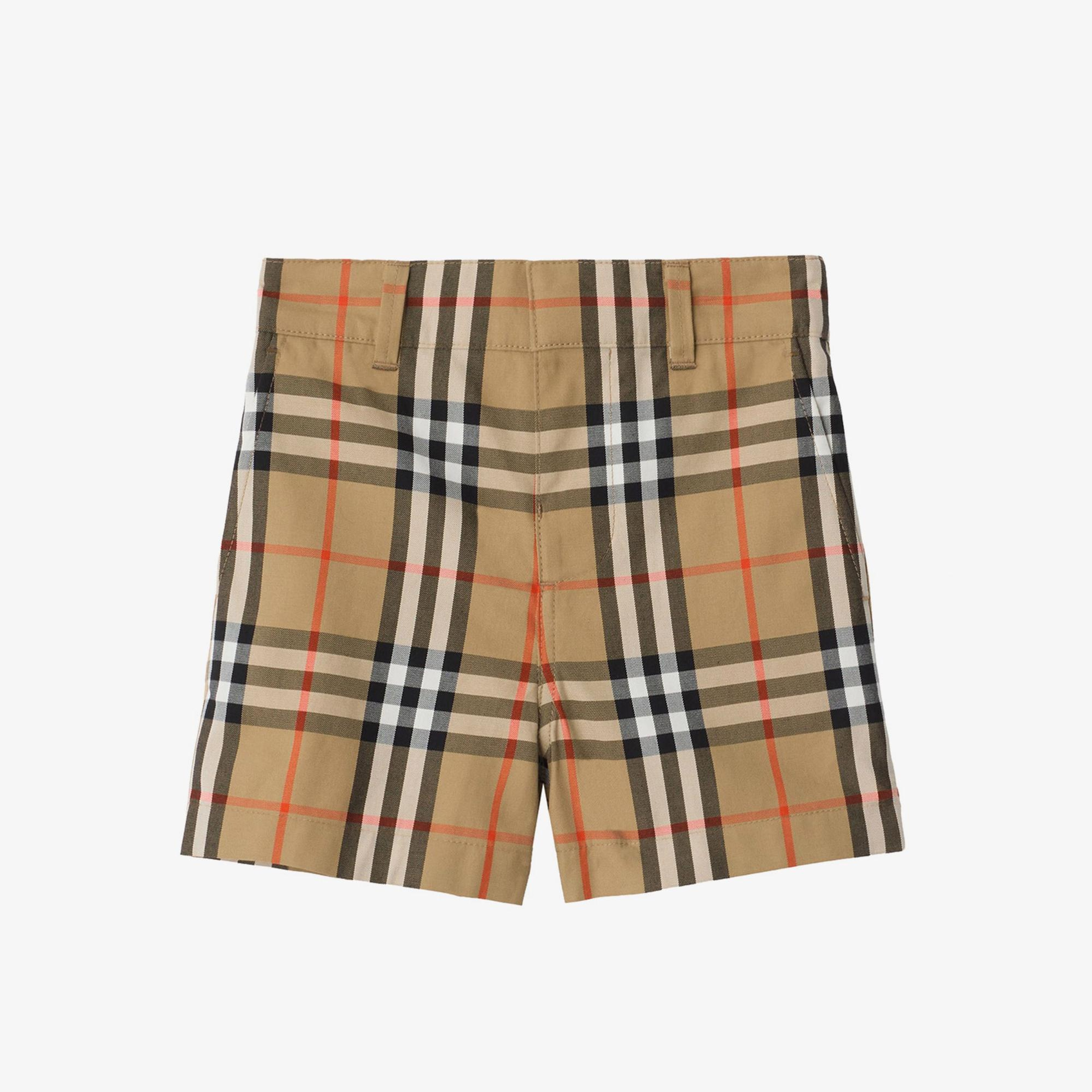 Burberry Oscar Check Çocuk Bej Şort