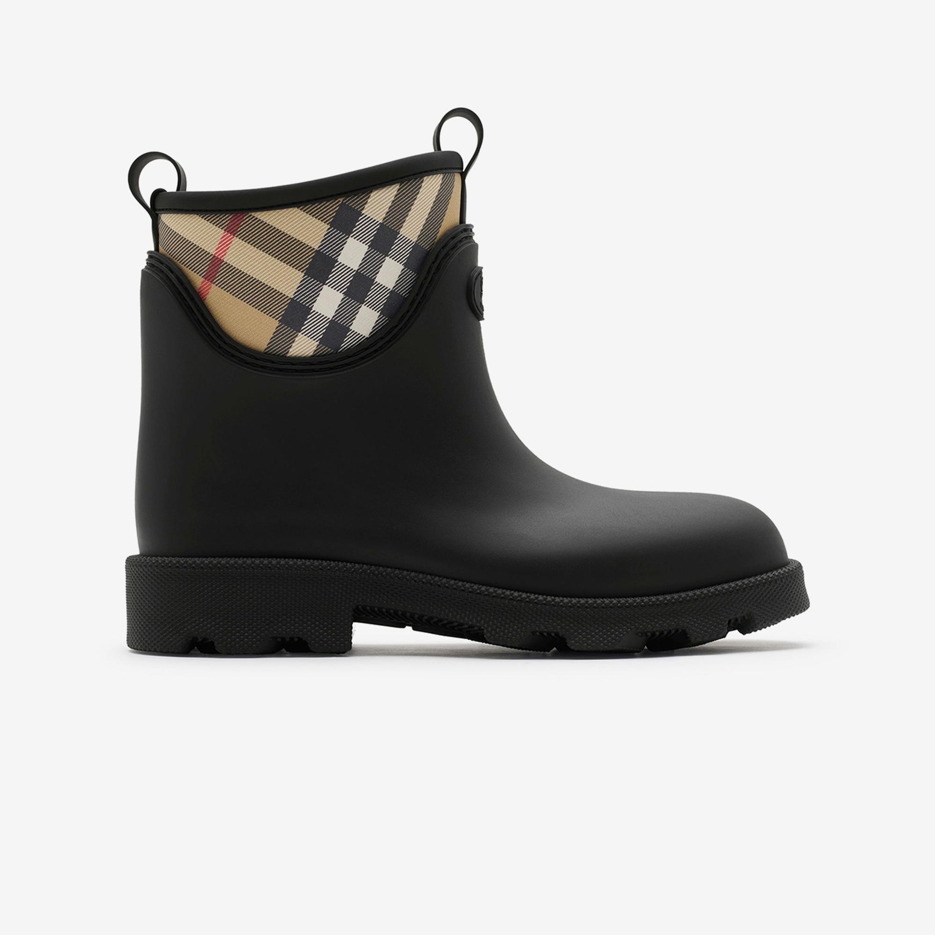 Burberry Rubber Marsh Stamp Low Kadın Siyah Bot