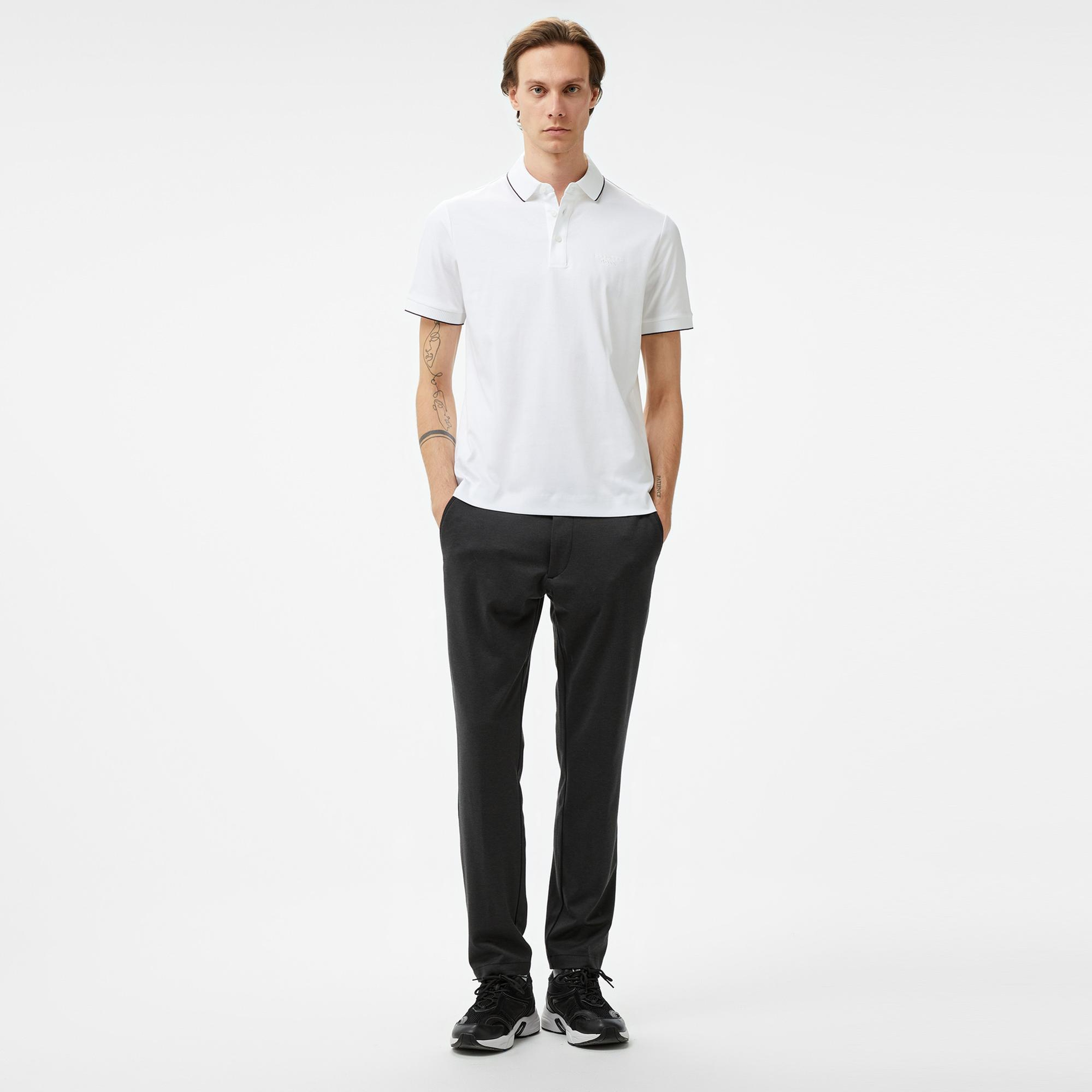 Boss H-Prout 400_Ps Erkek Beyaz Polo