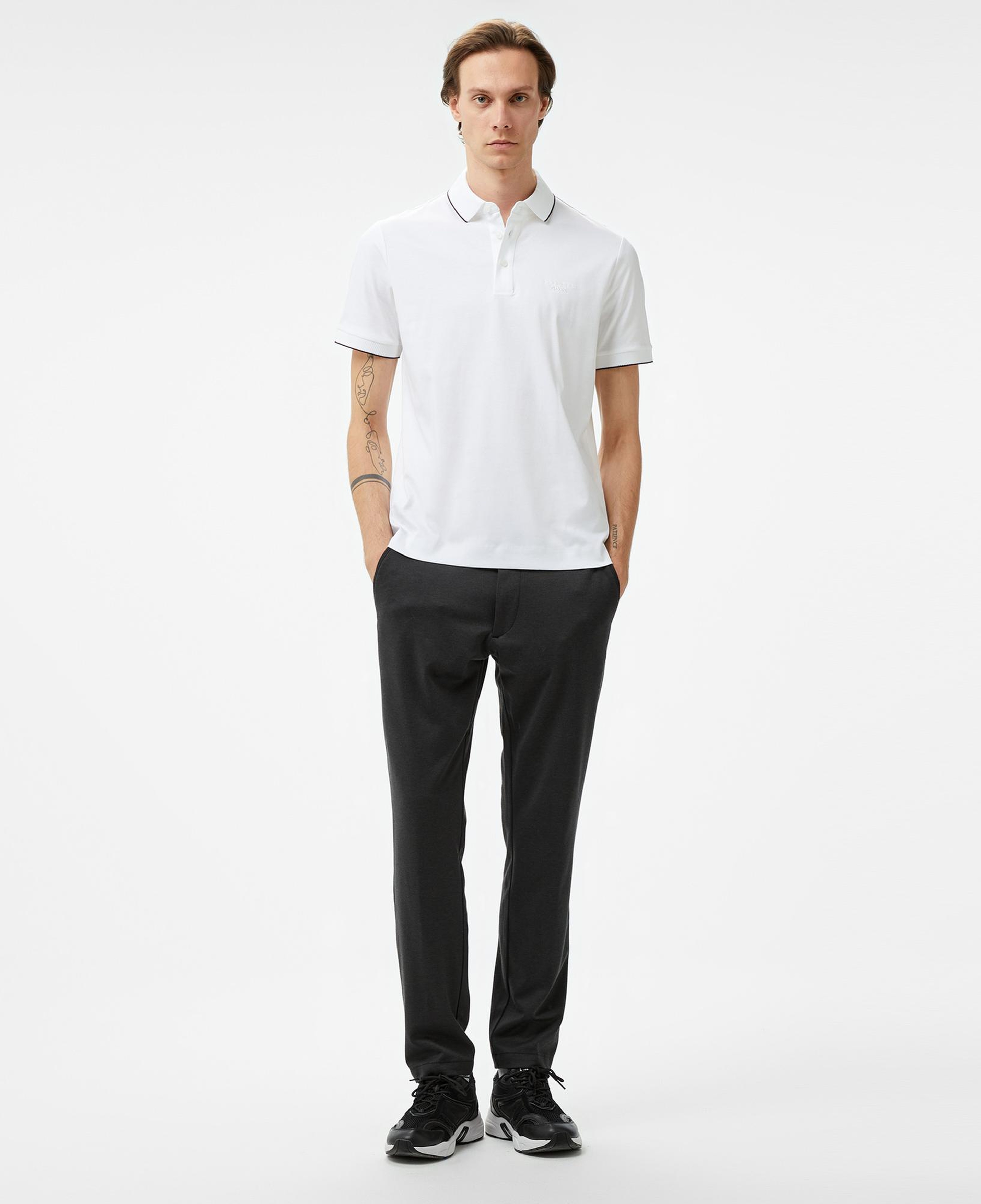 Boss H-Prout 400_Ps Erkek Beyaz Polo