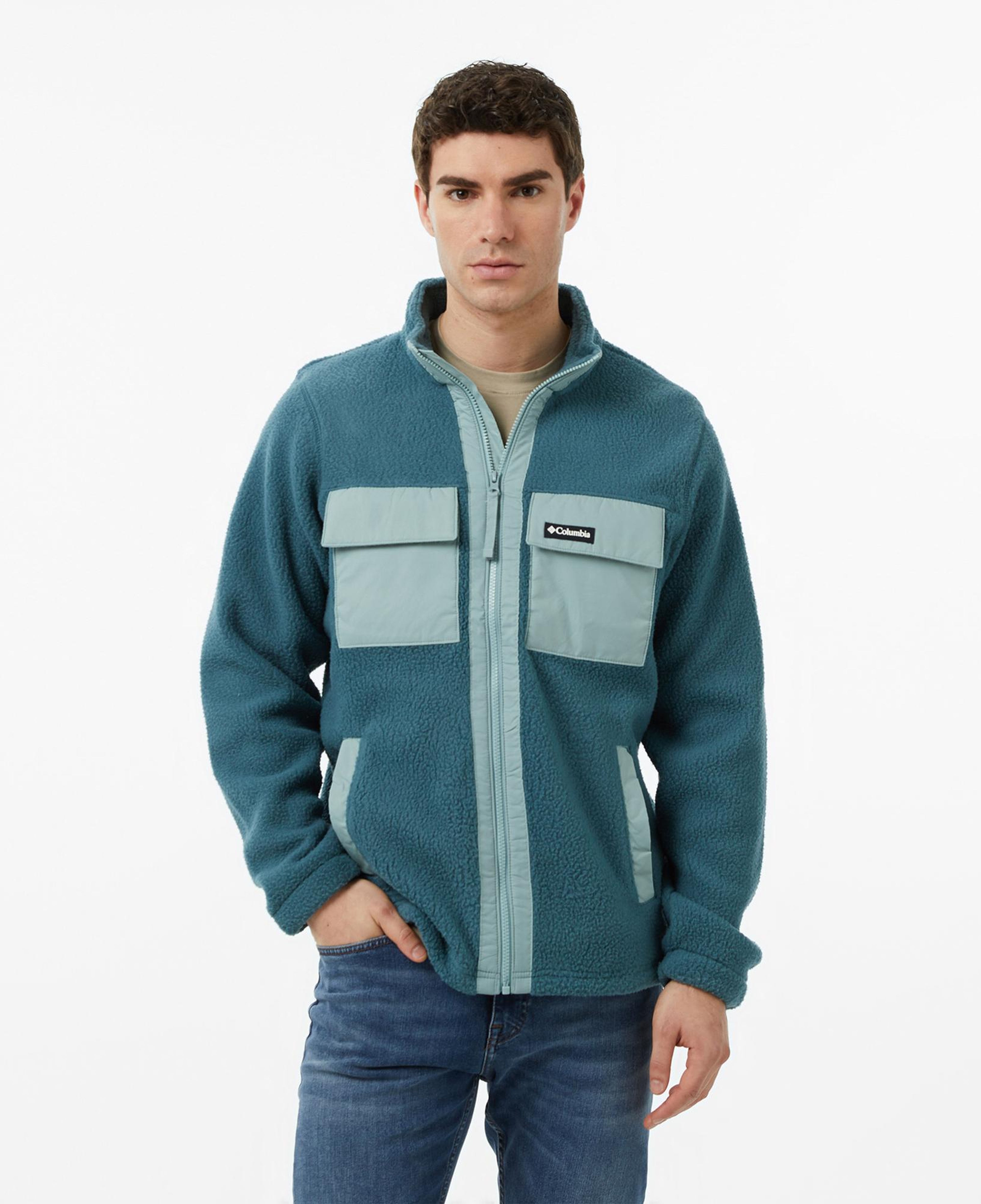 Columbia Juniper Peak Full Zip Fleece Erkek Mavi Polar Ceket