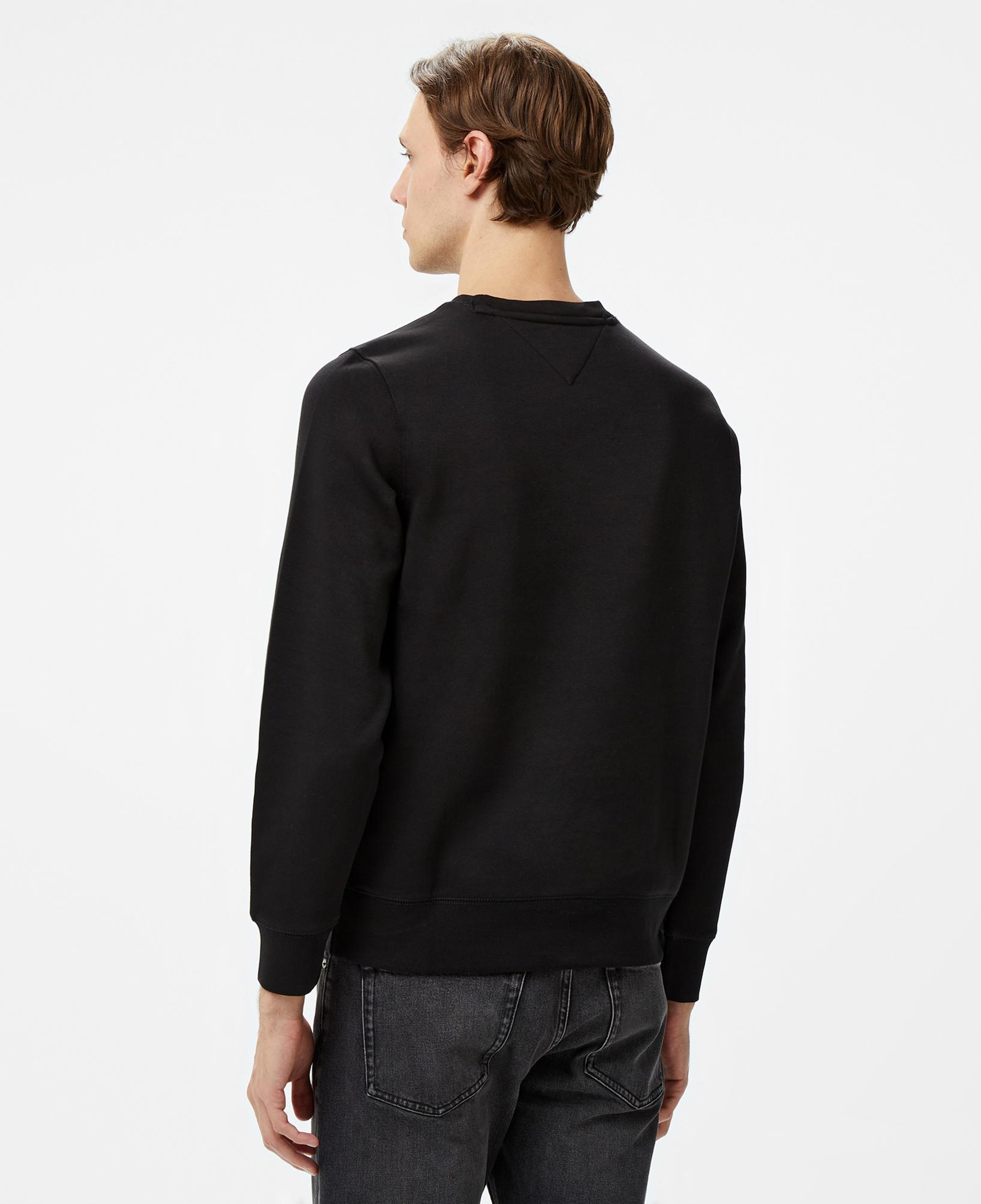 Tommy Hilfiger Tommy Logo Erkek Siyah Sweatshirt