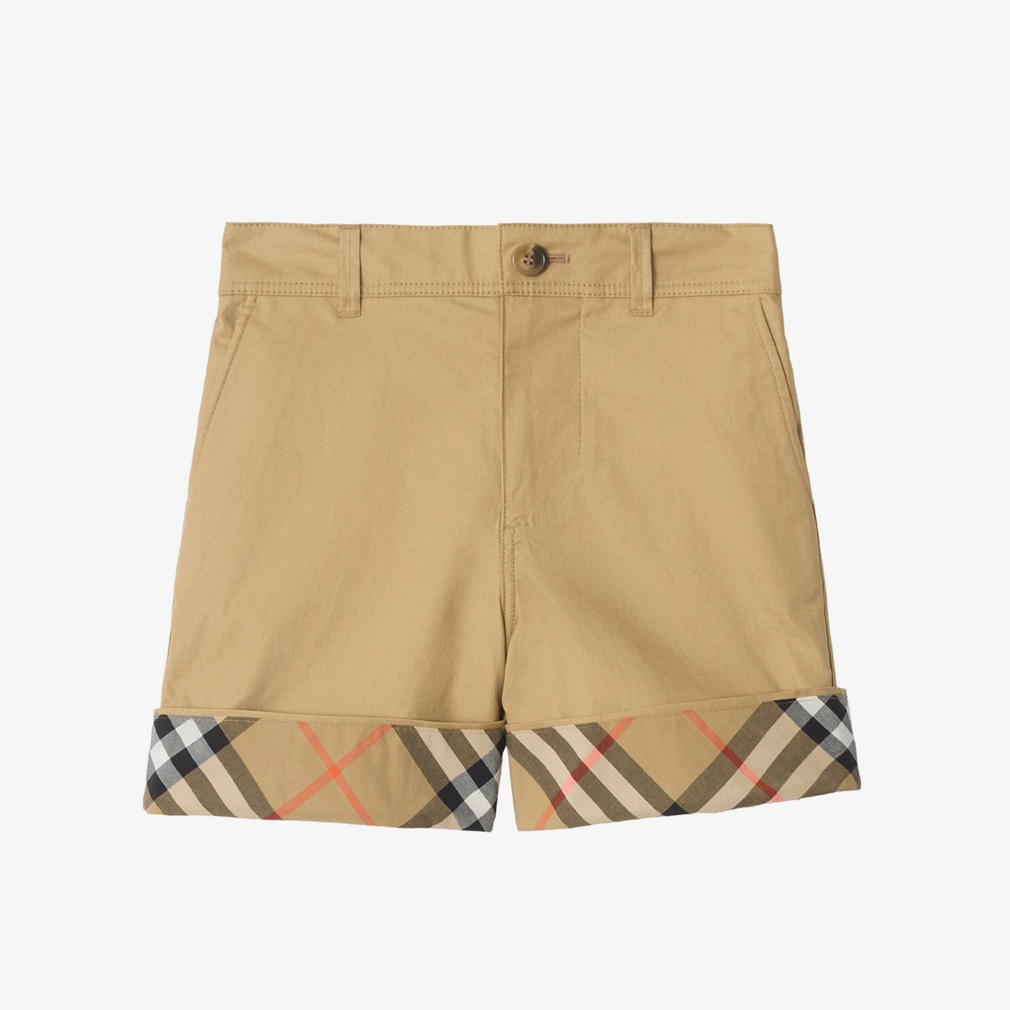 Burberry Oscar Check Çocuk Bej Şort