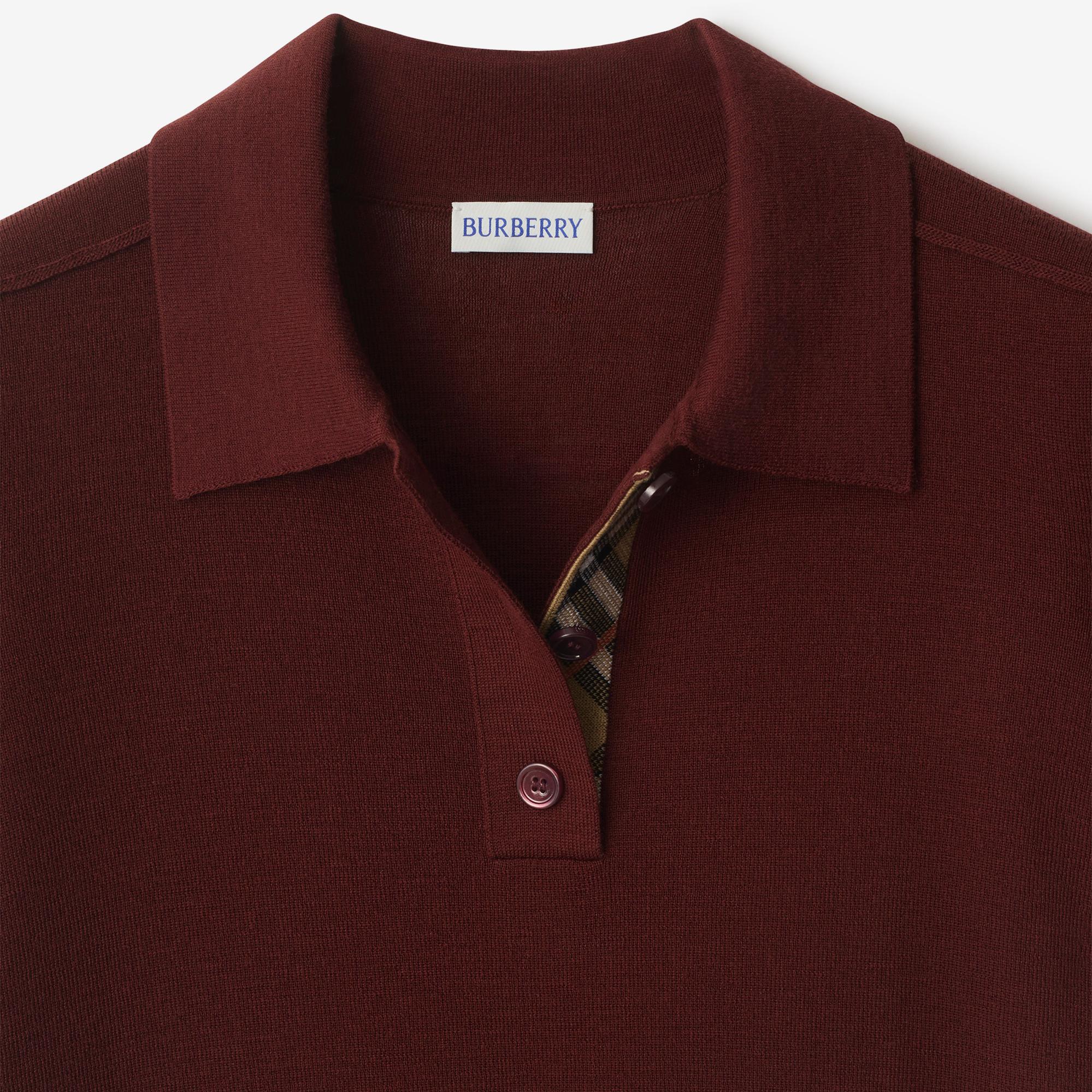 Burberry Wool Kadın Bordo Triko