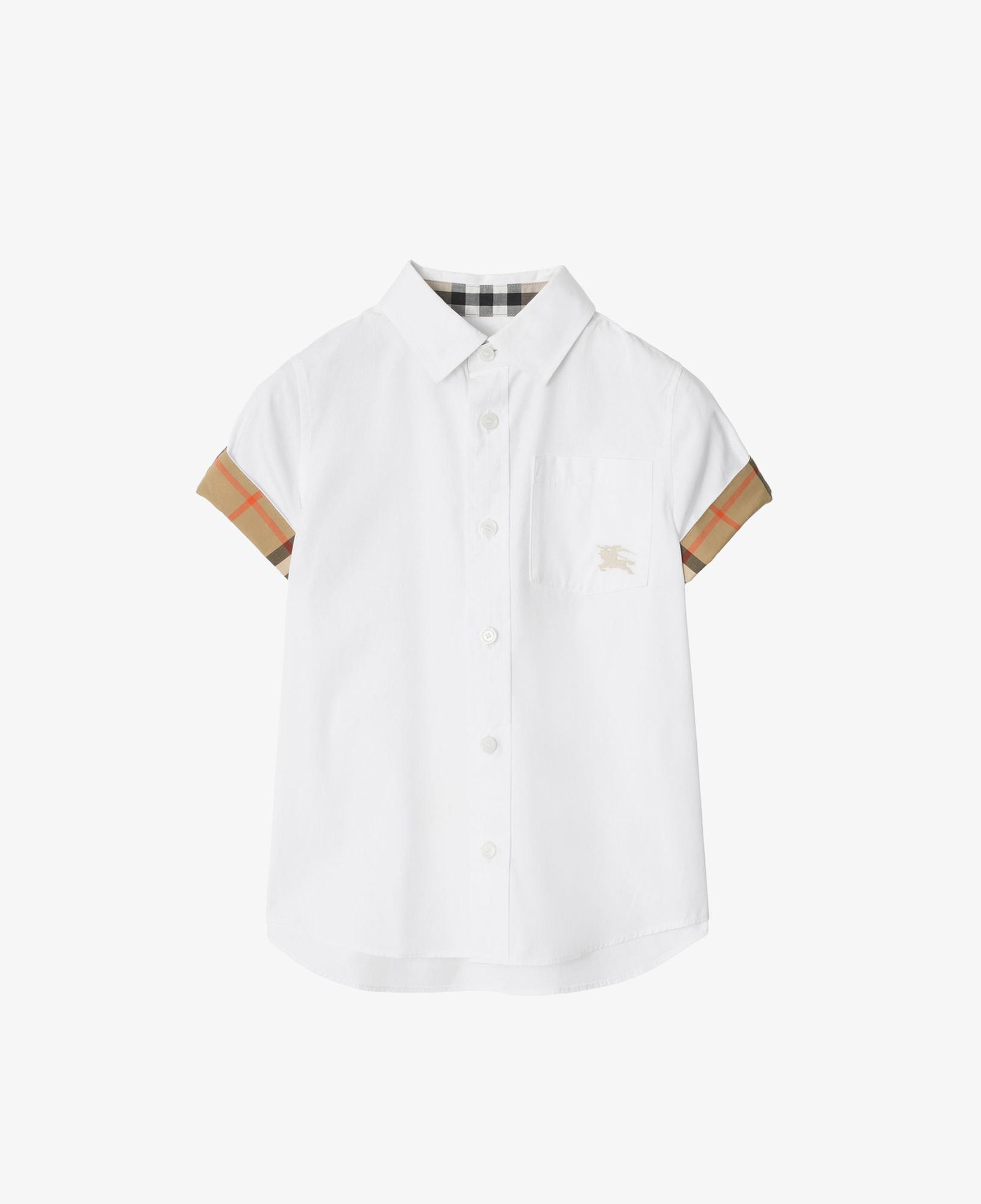 Burberry Owen Check Çocuk Beyaz Gömlek