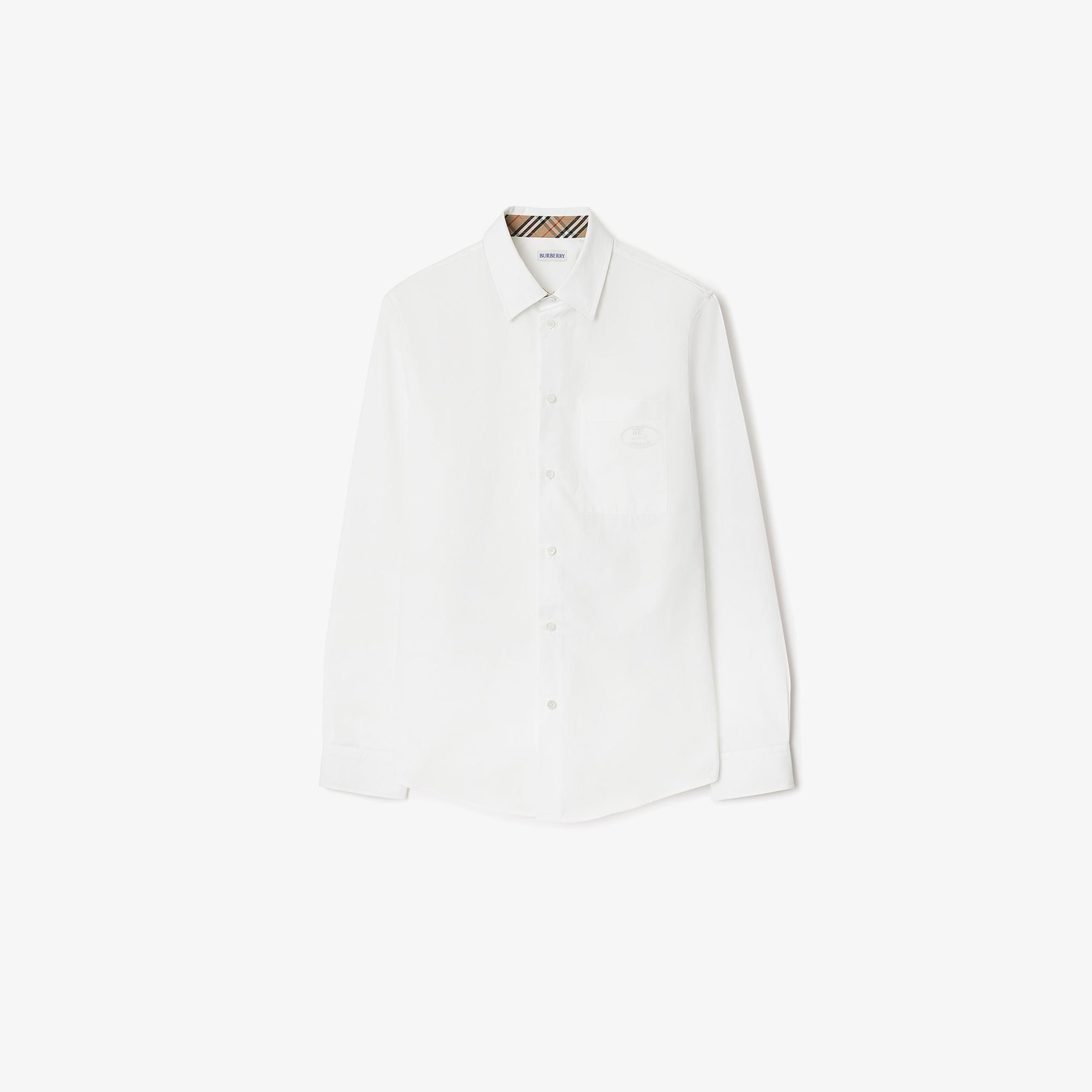 Burberry Erkek Beyaz Gömlek