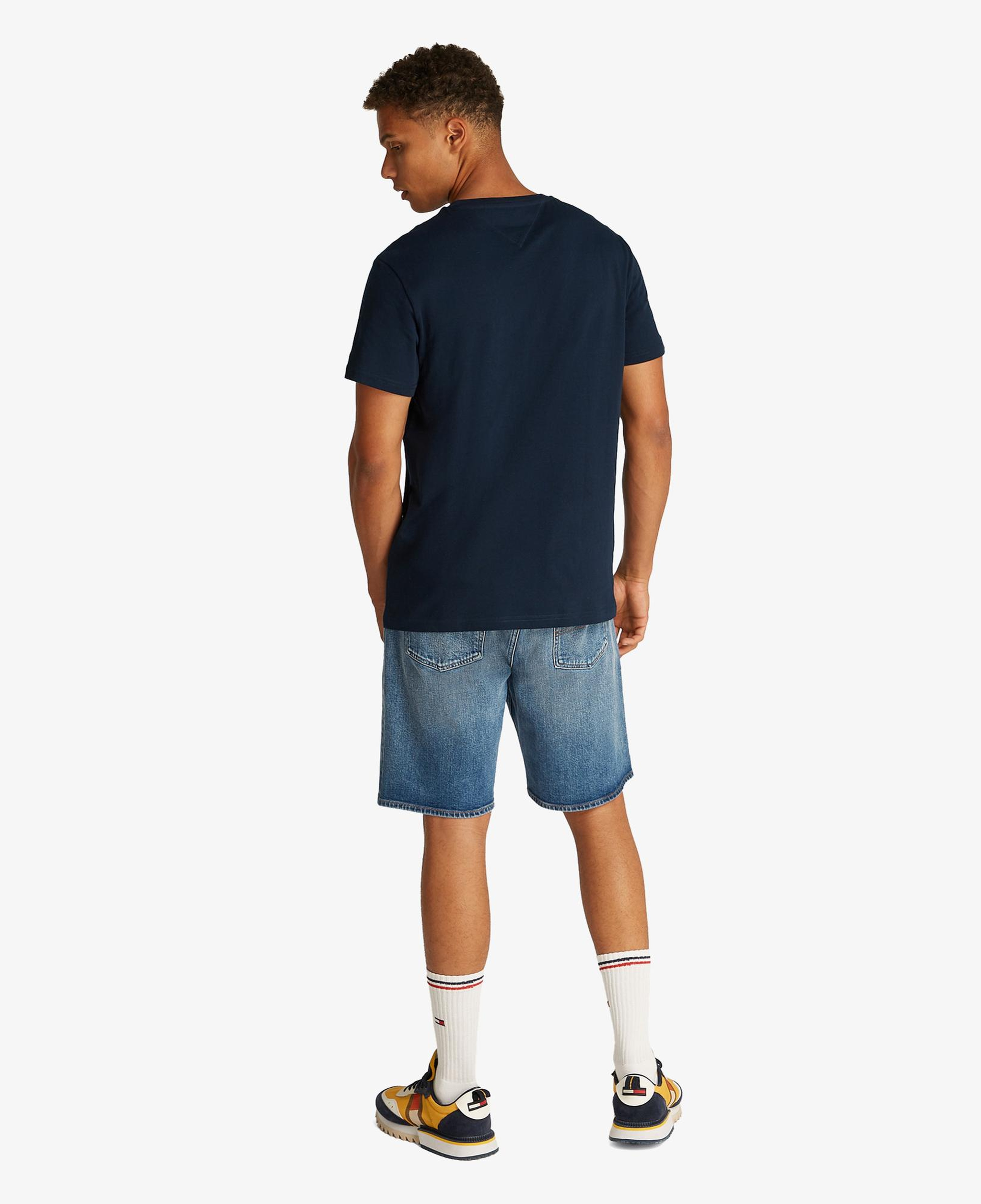 Tommy Jeans Slim Entry Graphic Ext Erkek Lacivert T-Shirt