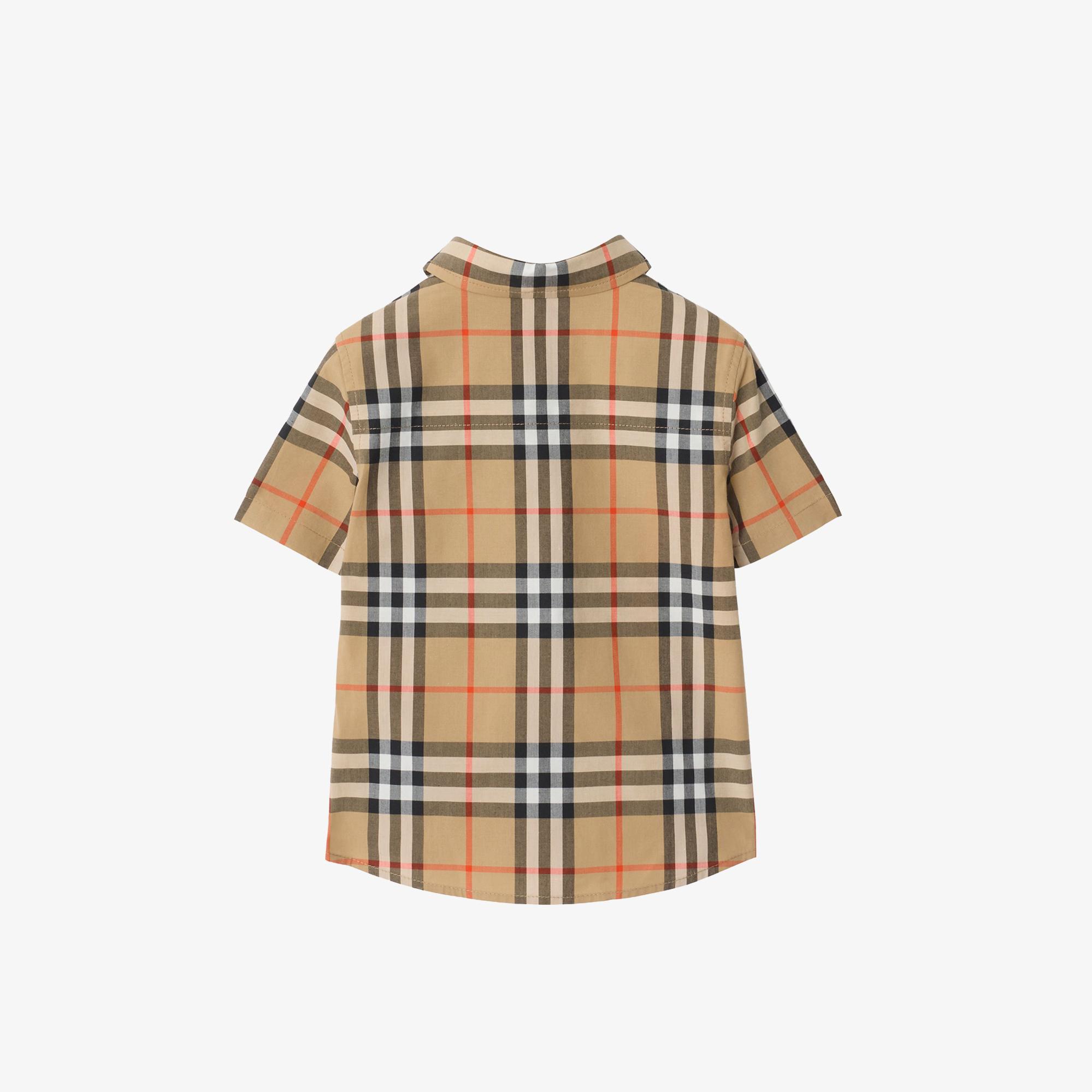 Burberry Owen Check Çocuk Bej Gömlek