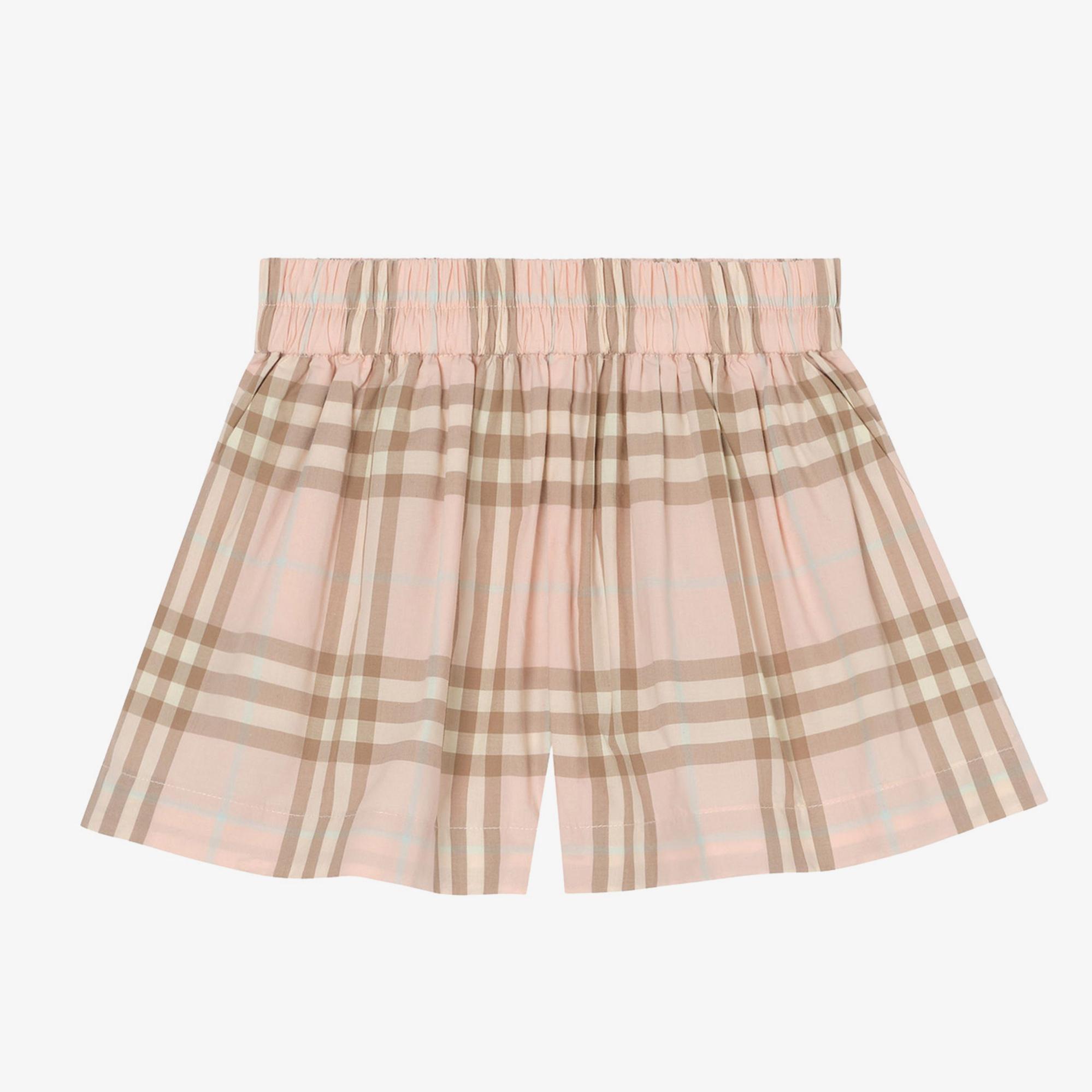 Burberry Marcy Check Çocuk Pembe Şort