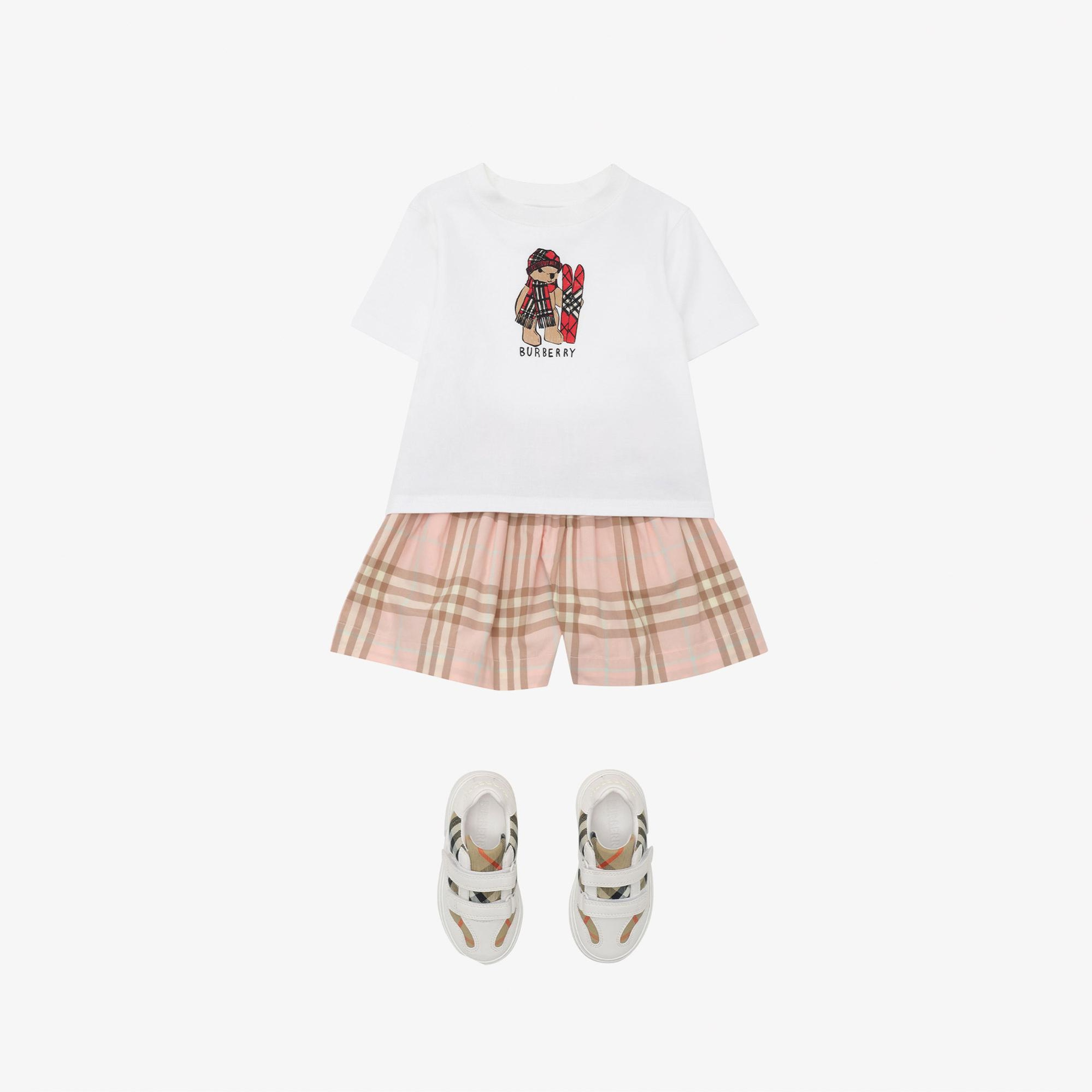 Burberry Marcy Check Çocuk Pembe Şort