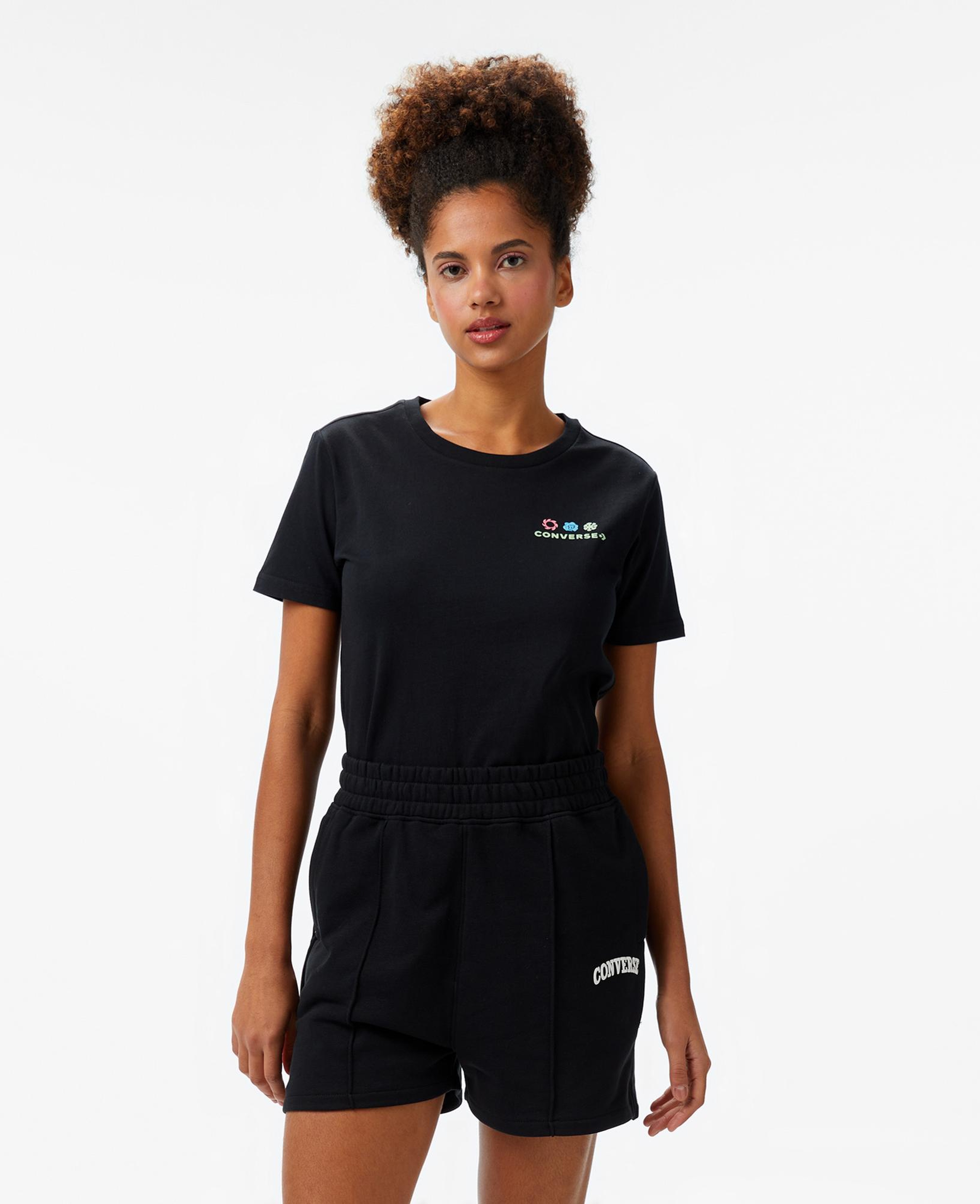 Converse Kadın Siyah T-Shirt