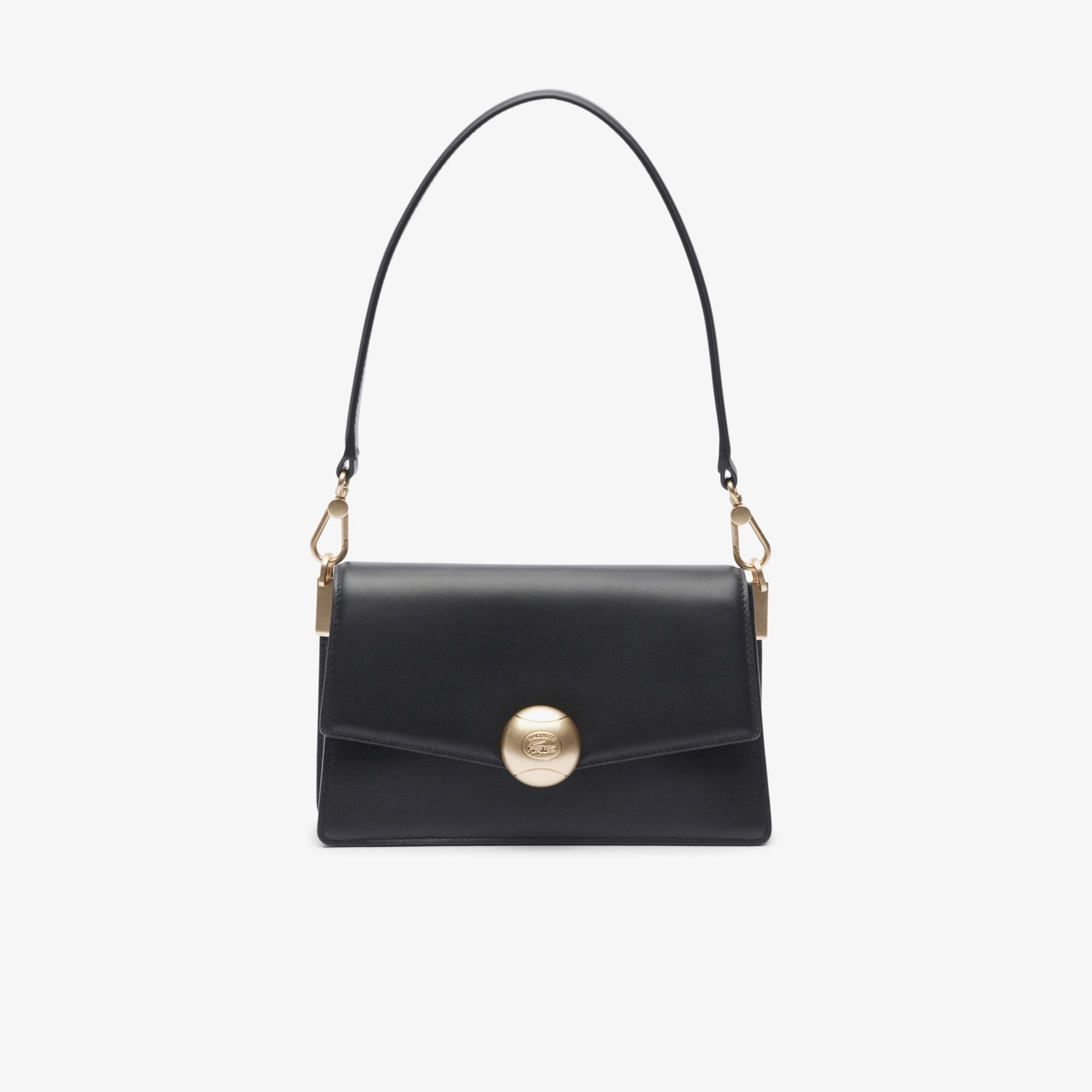 Lacoste Tennis Bliss Kadın Deri Siyah Omuz Çantası