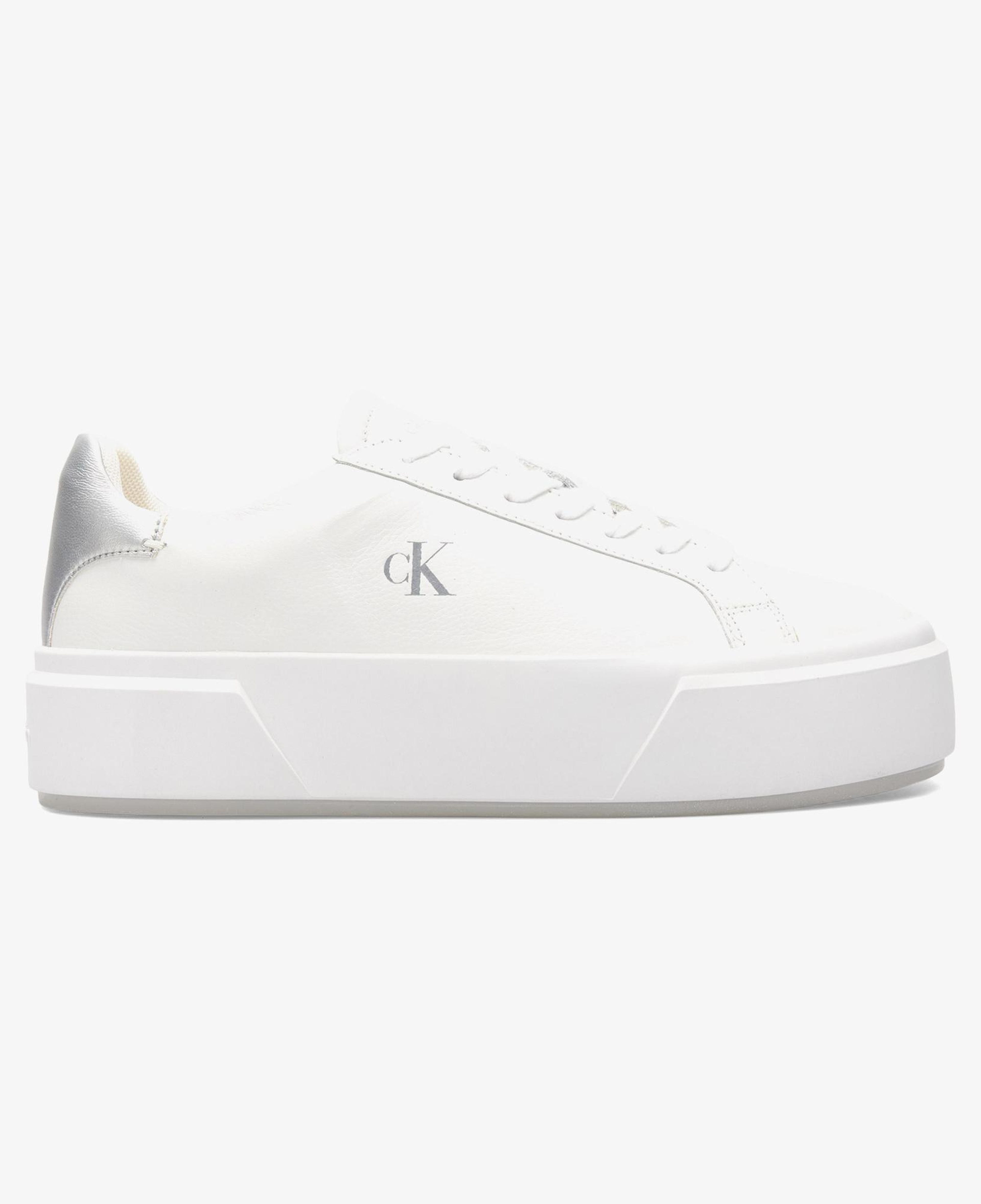 Calvin Klein Flatform Lace Up  Met Kadın Beyaz Sneaker
