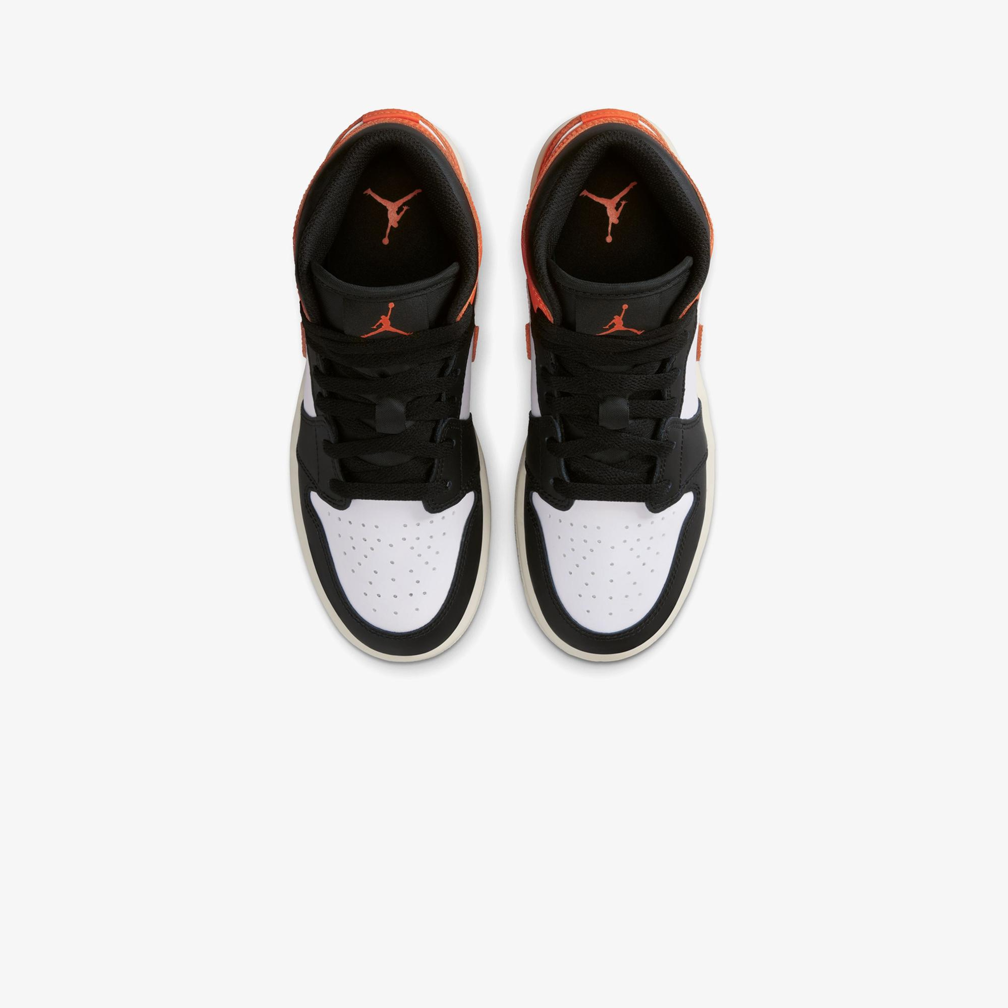 Jordan Air 1 Mid Turuncu Spor Ayakkabı