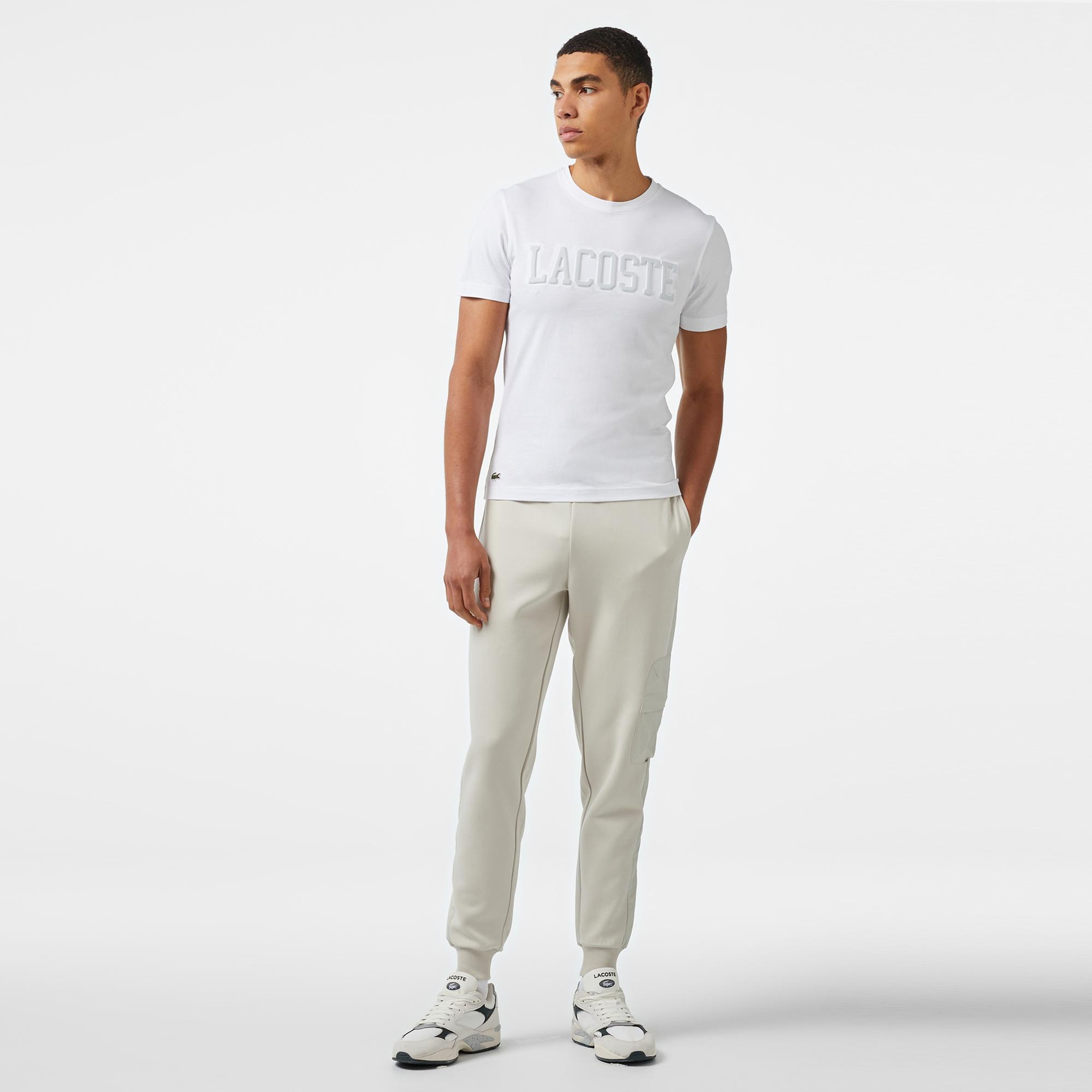 Lacoste Classic Erkek Regular Fit Krem Eşofman Altı