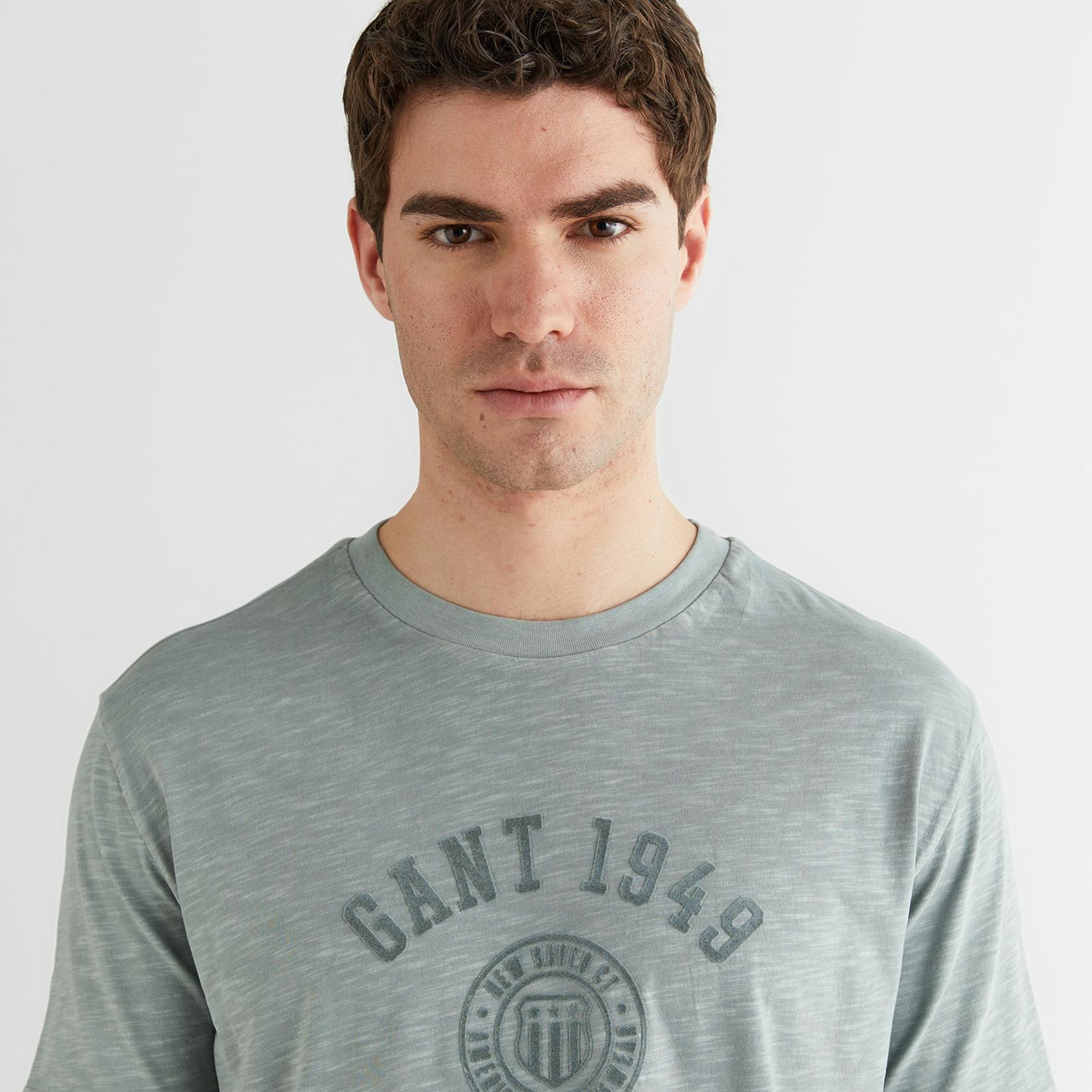 GANT Erkek Yeşil Baskılı Kısa Kollu T-Shirt