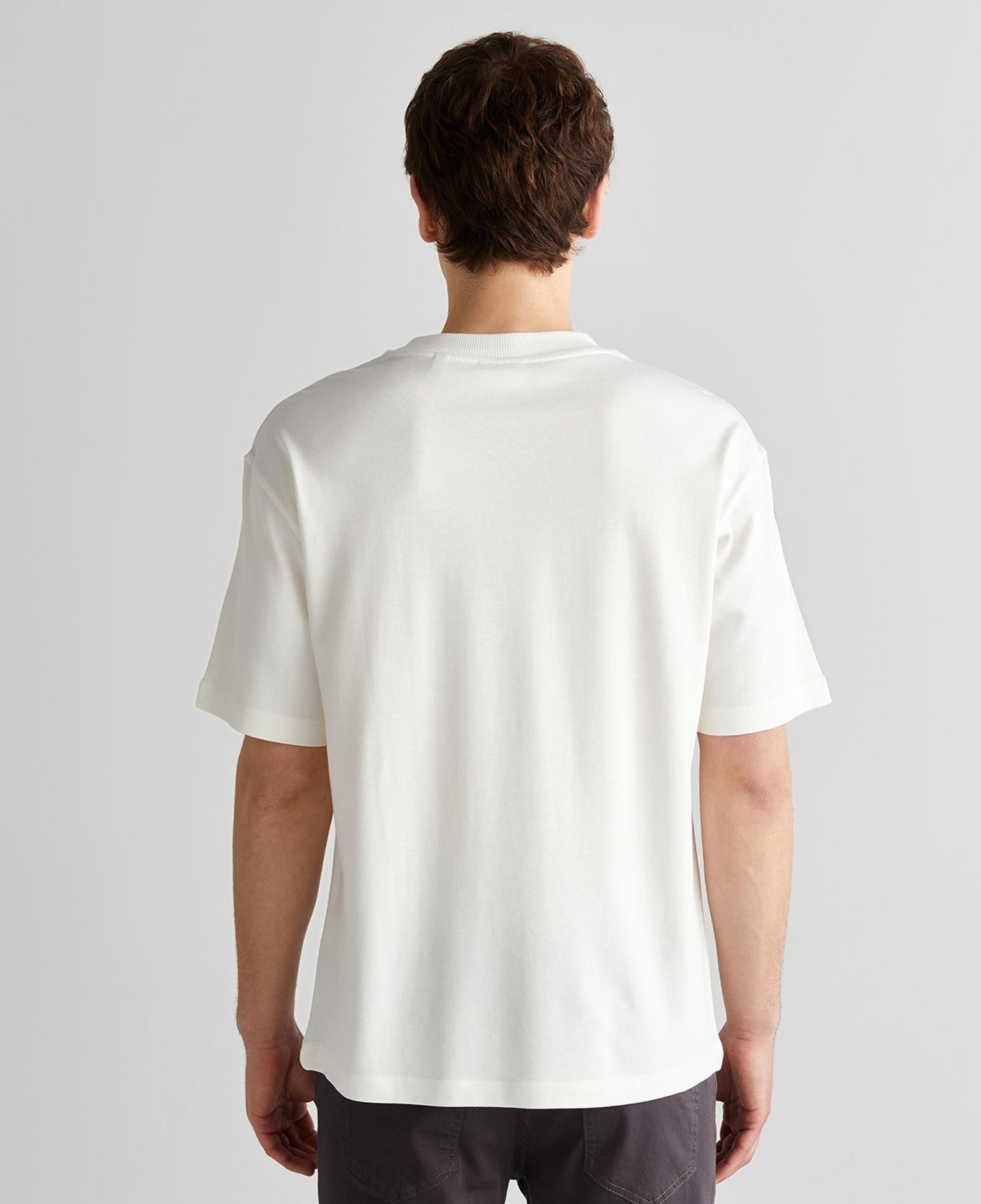 GANT Erkek Krem Relaxed Fit Bisiklet Yaka Logolu T-Shirt