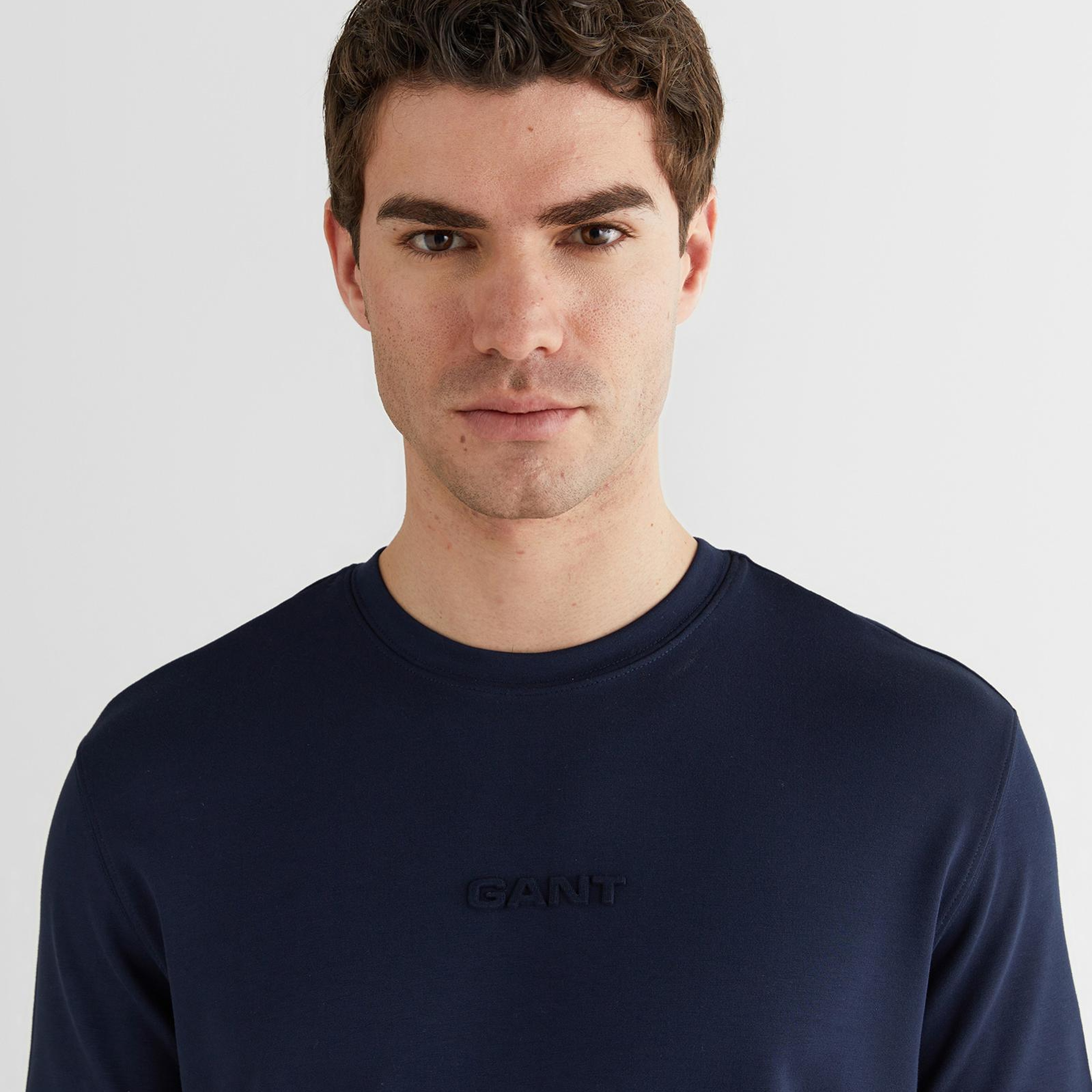 GANT Erkek Lacivert Baskılı Kısa Kollu T-Shirt