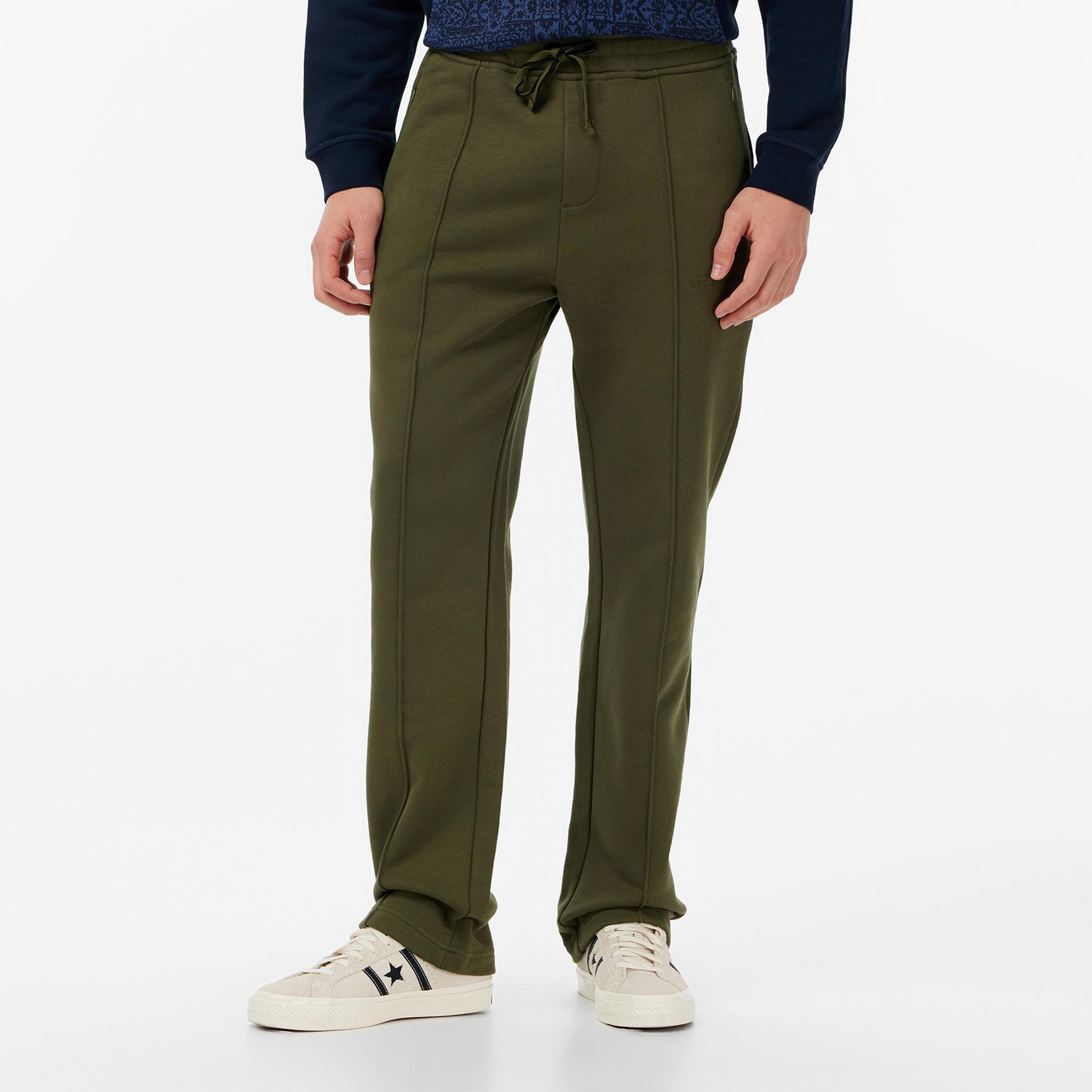 Les Benjamins Regular Fit Erkek Haki Eşofman Altı