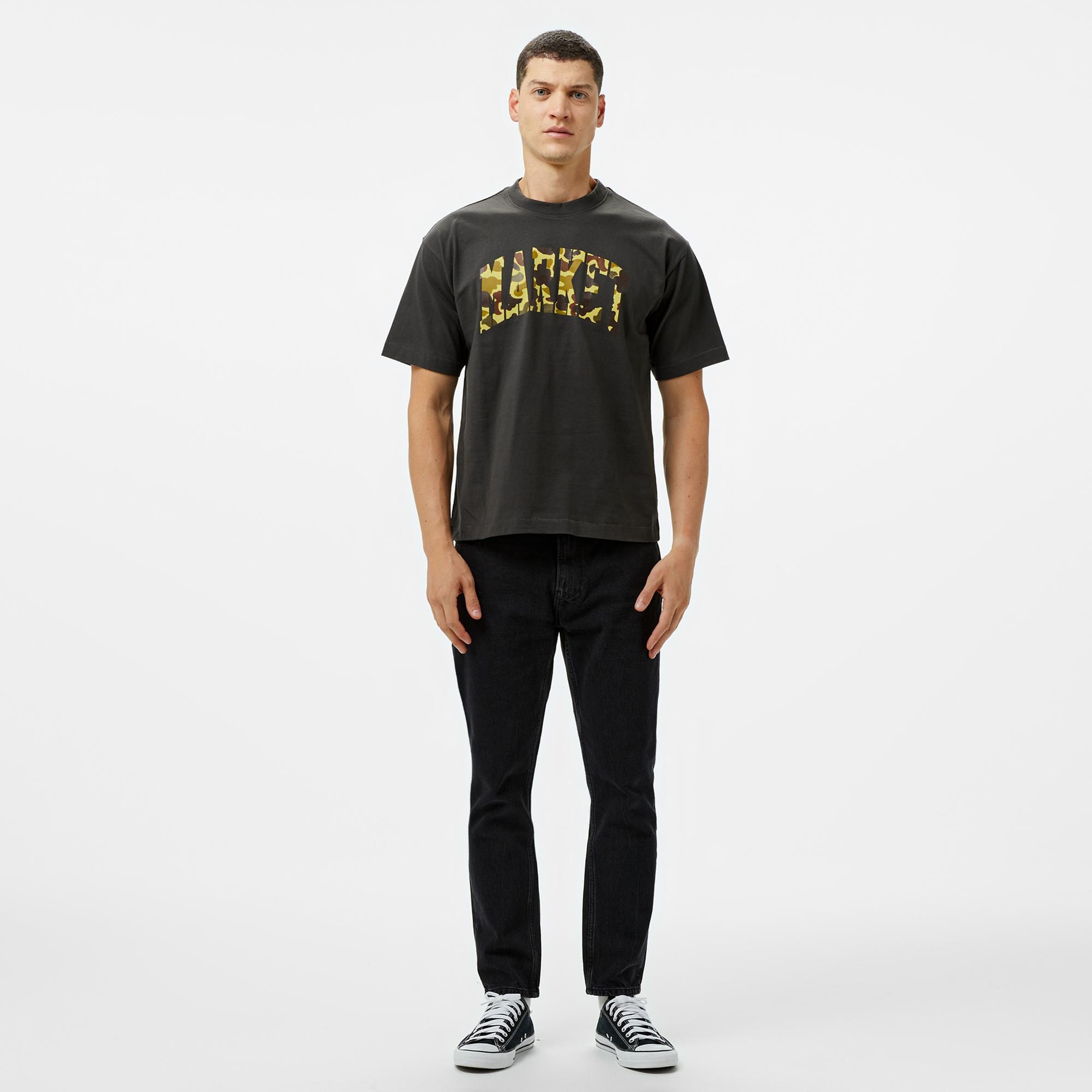 Market Duck Camo Arc Erkek Siyah T-Shirt