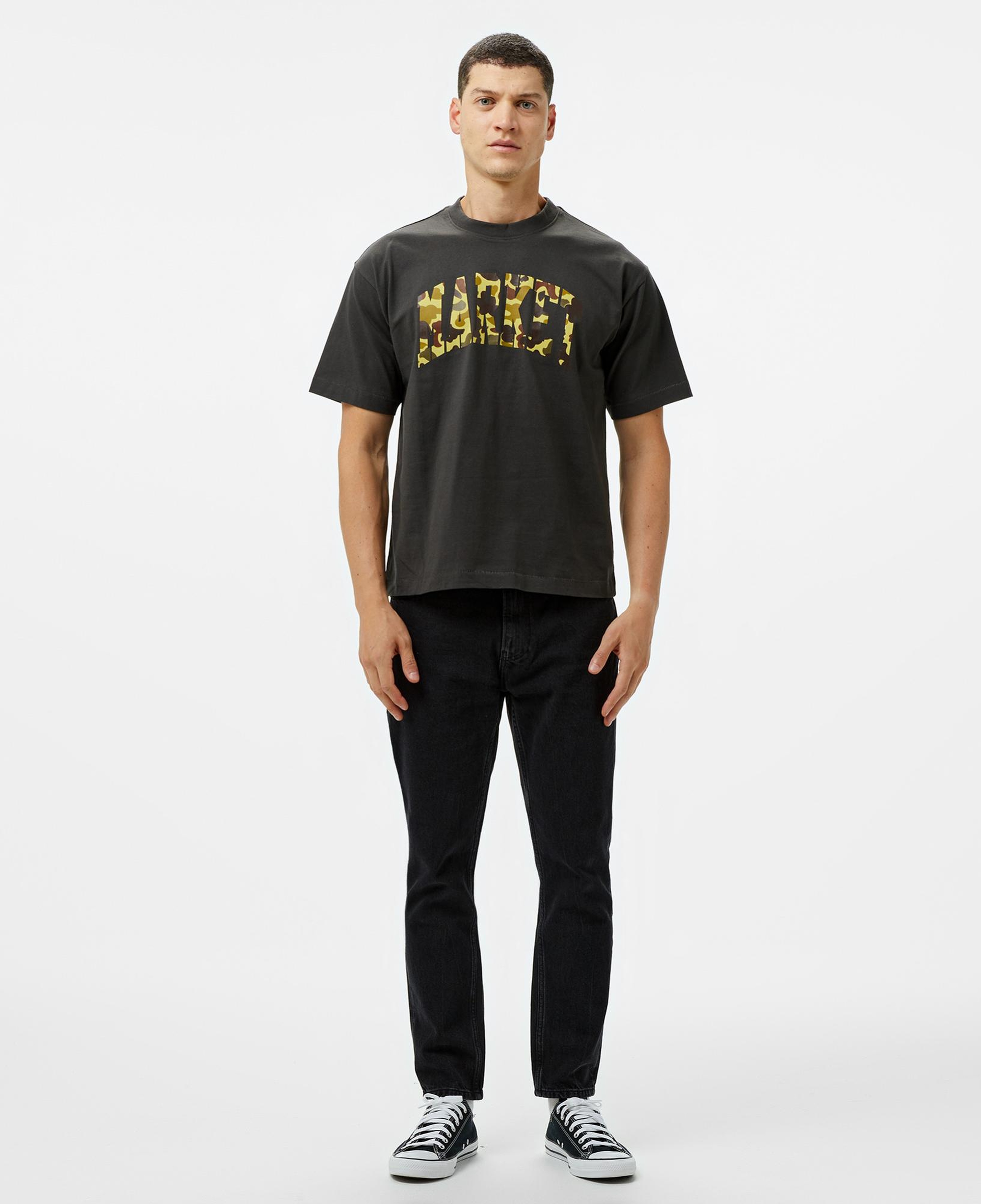 Market Duck Camo Arc Erkek Siyah T-Shirt