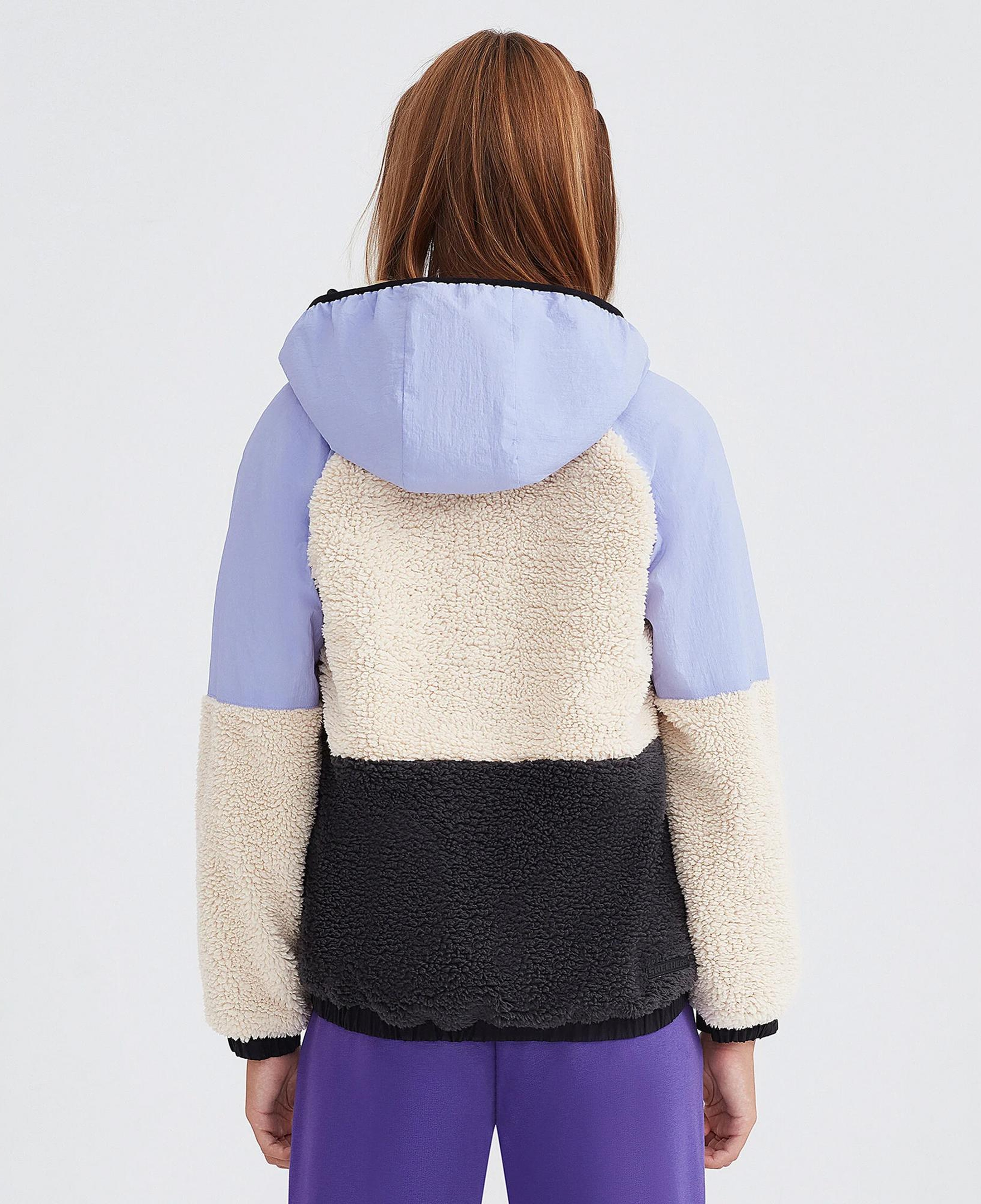 Skechers Outdoor Fleece Full Zip Sherpa Çocuk Mor Eşofman Üstü